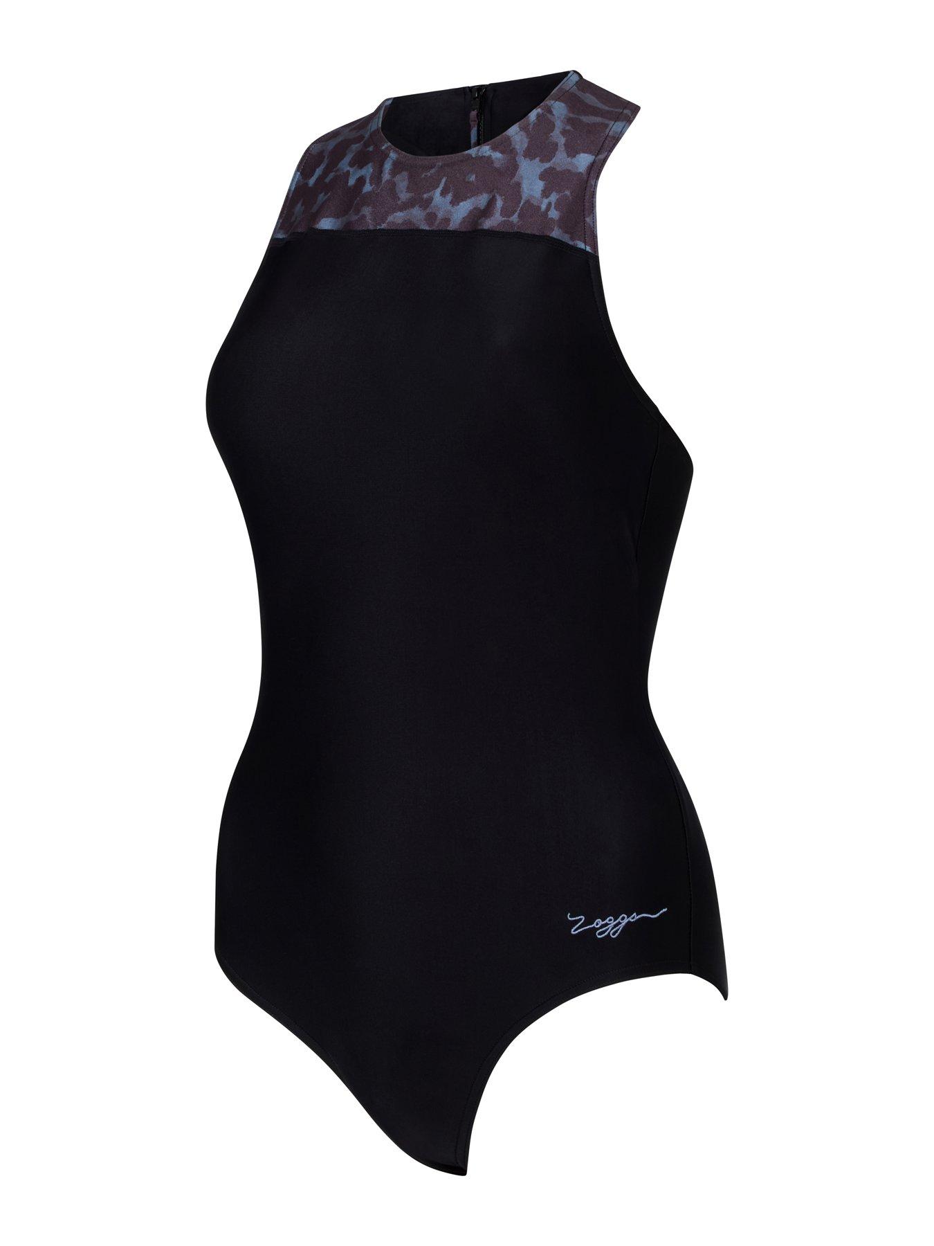 Image 6 of 7 of Zoggs Womens Swim Zipback Swimsuit - Grey