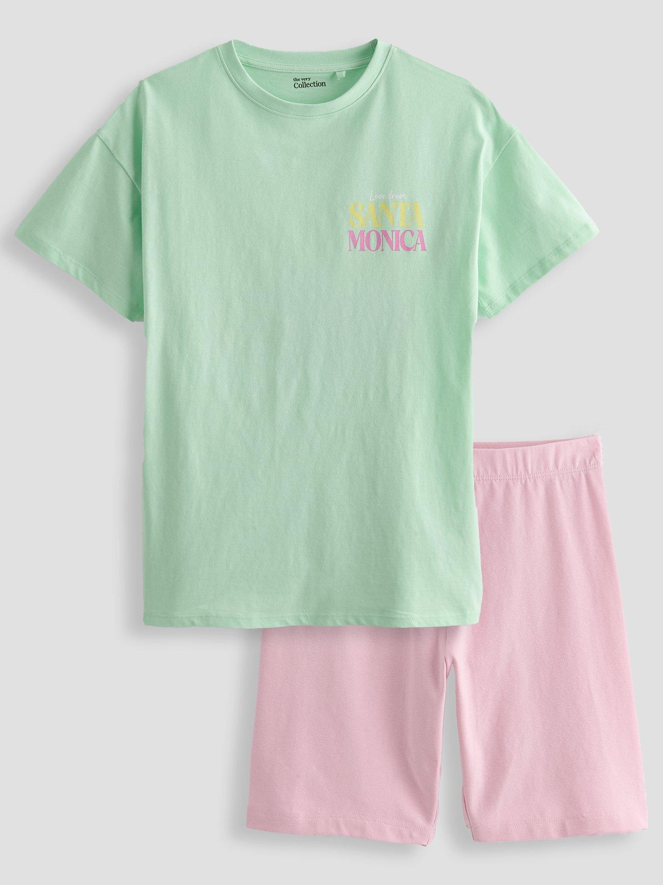 The Very Collection Girls Cycling Short Outfit - Multi