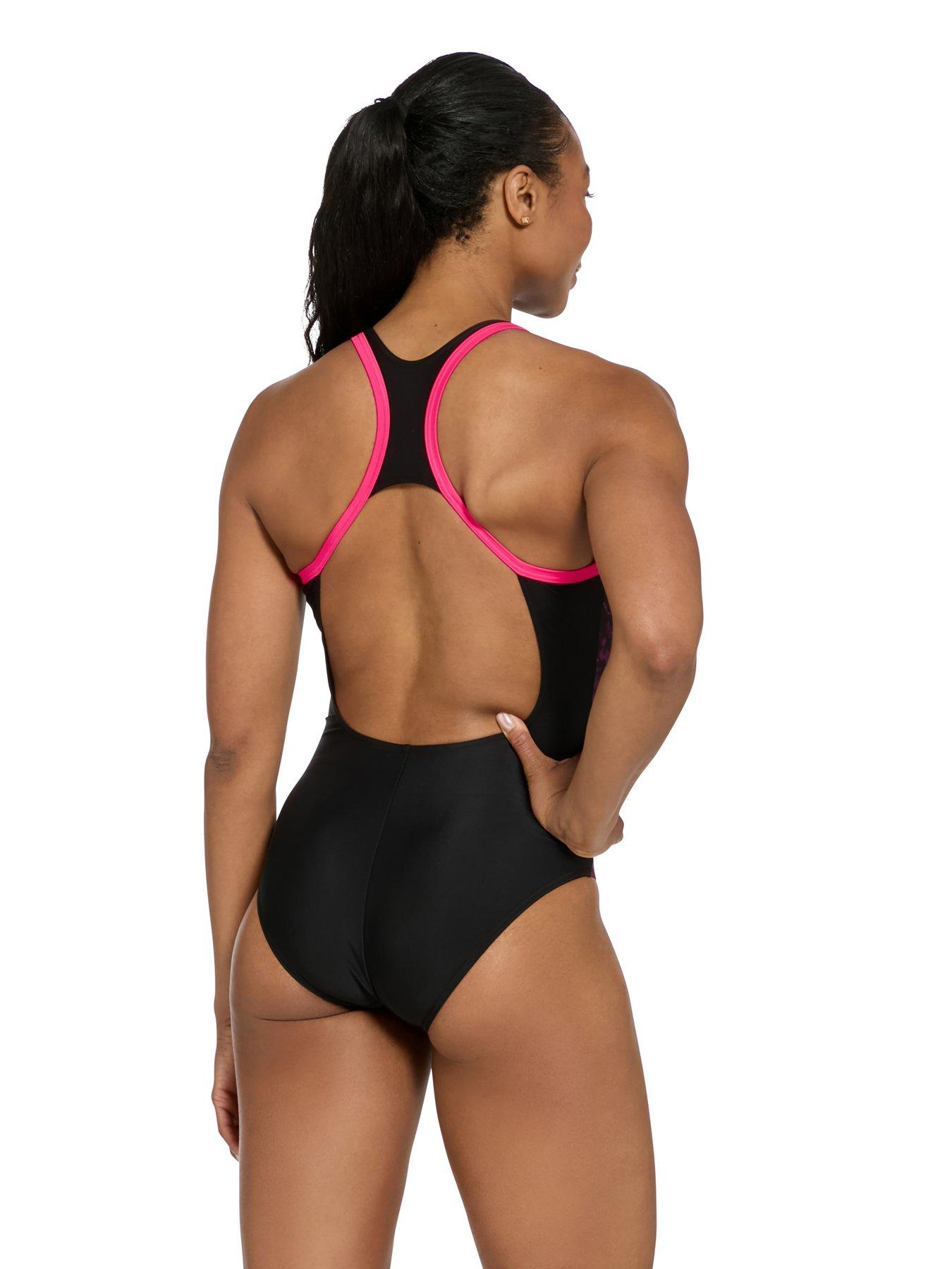 Image 2 of 6 of Zoggs Womens Swim Atomback Swimsuit - Pink