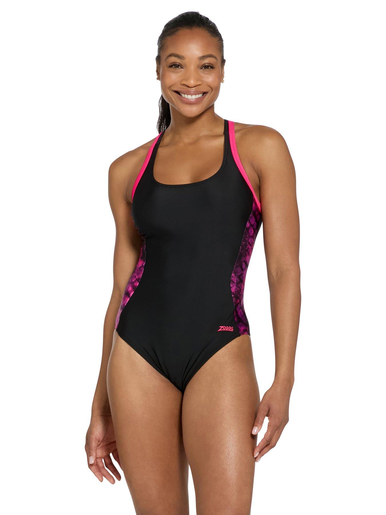 Image 3 of 6 of Zoggs Womens Swim Atomback Swimsuit - Pink