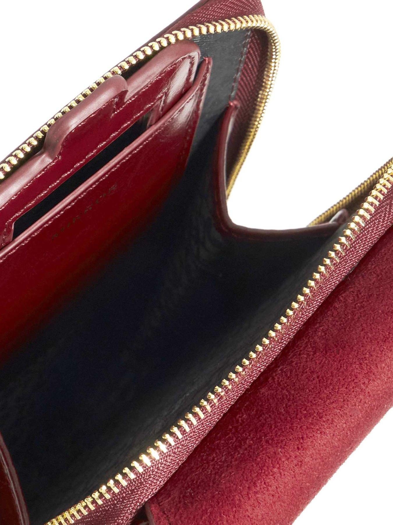  image of dune-london-sunrise-basic-phone-cross-body-dark-red