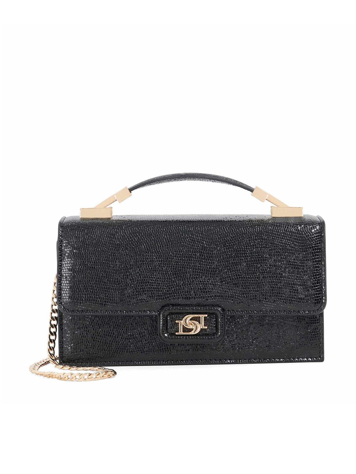  image of dune-london-skilled-top-handle-microbag-black