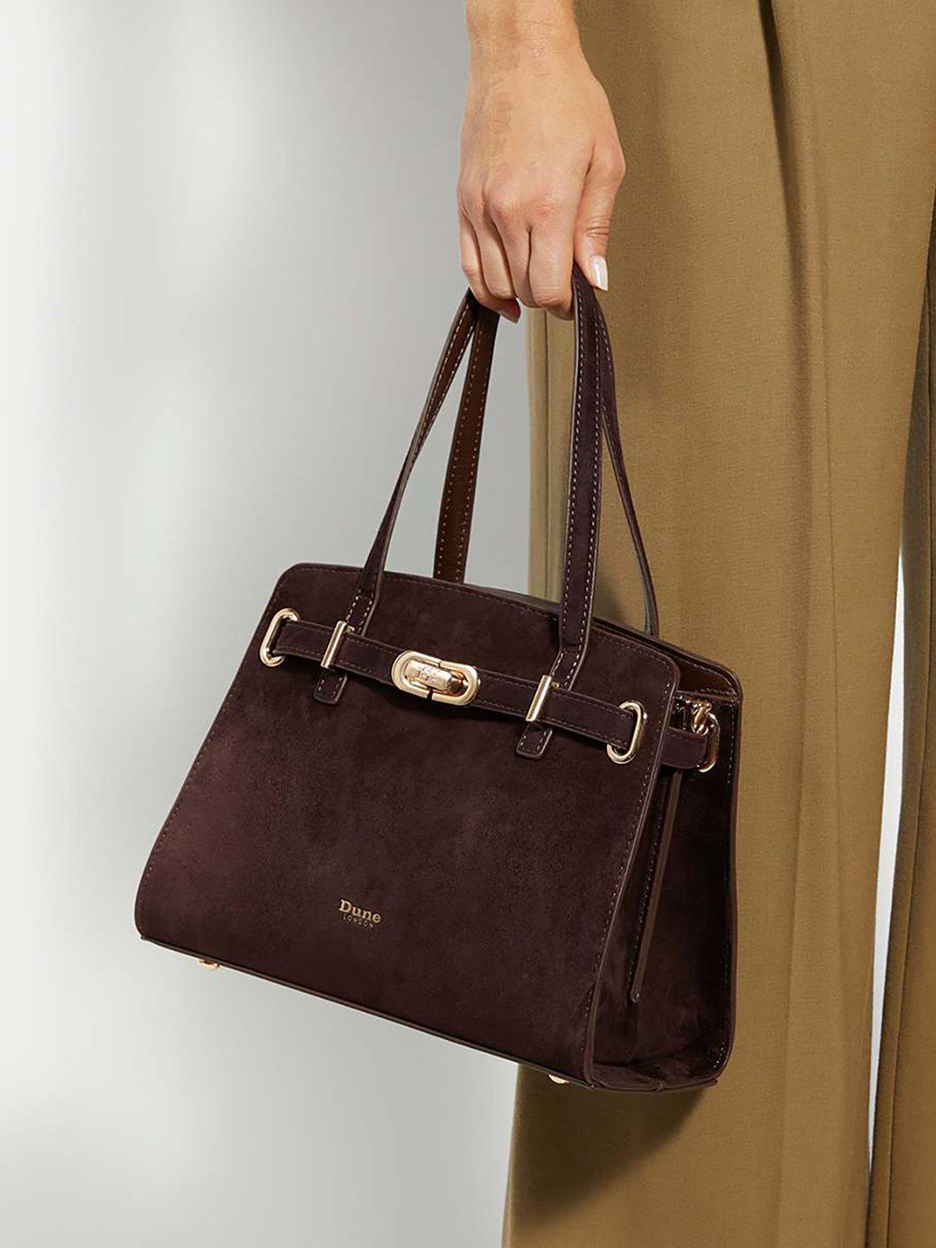 Dune London Dinidefine Leather Belted Tote Bag - Brown