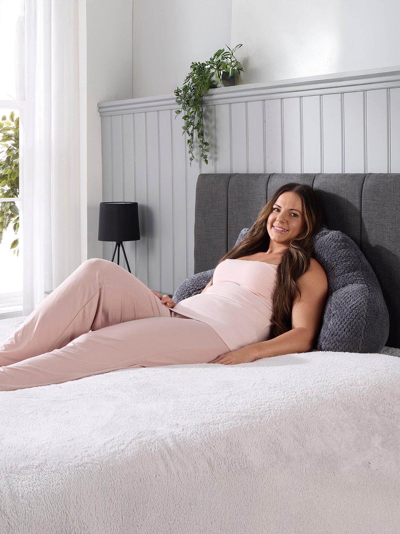  image of the-very-collection-waffle-cuddle-cushion-charcoal