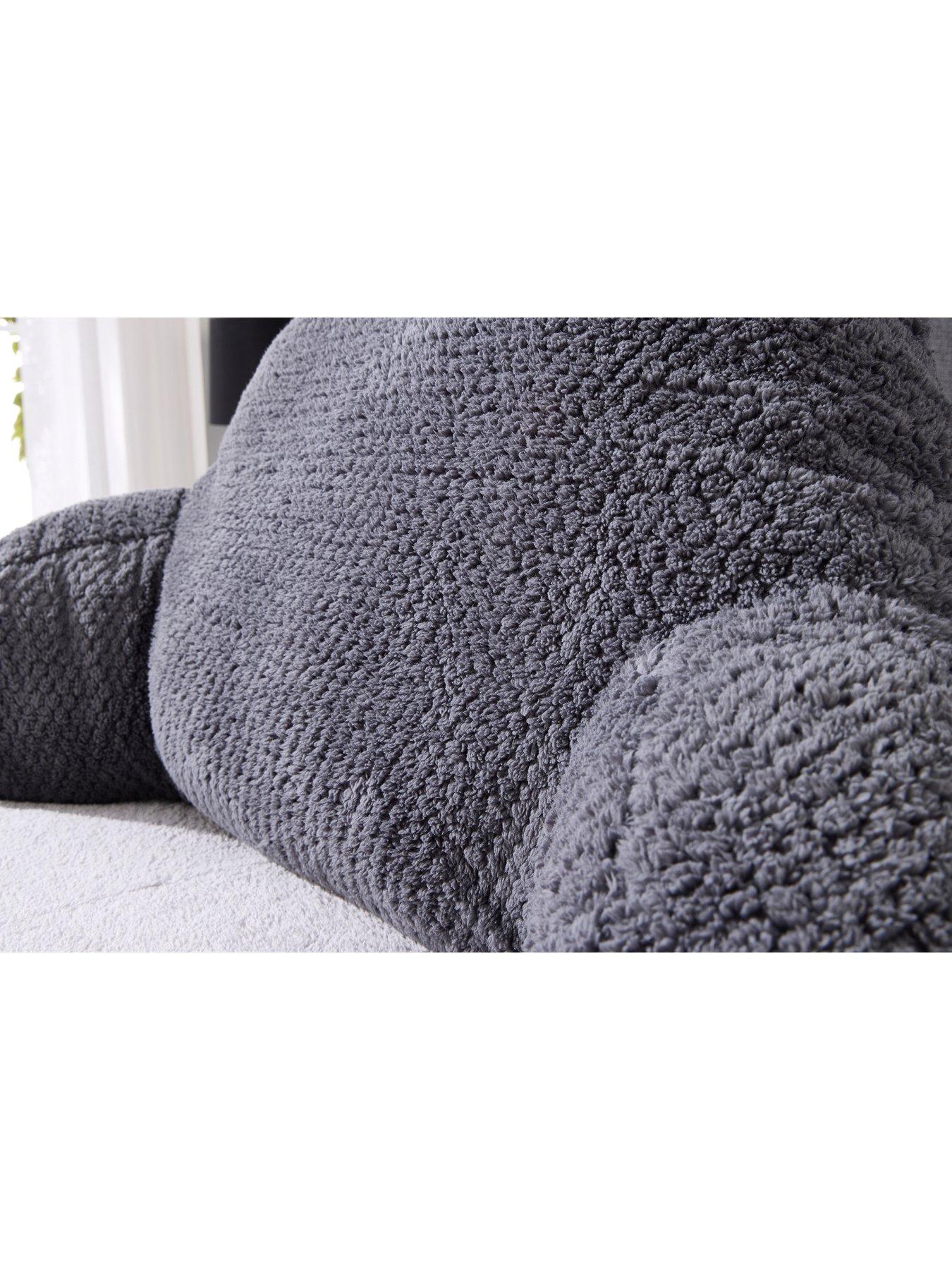  image of the-very-collection-waffle-cuddle-cushion-charcoal