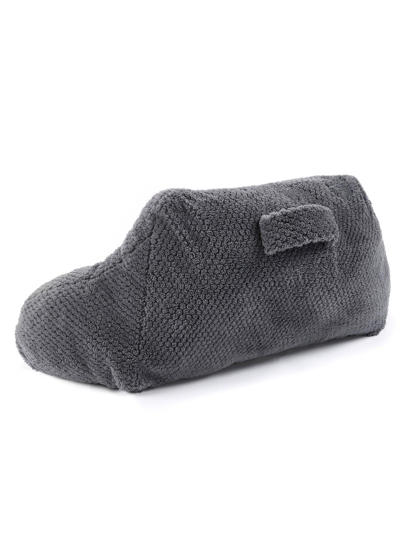  image of the-very-collection-waffle-cuddle-cushion-charcoal