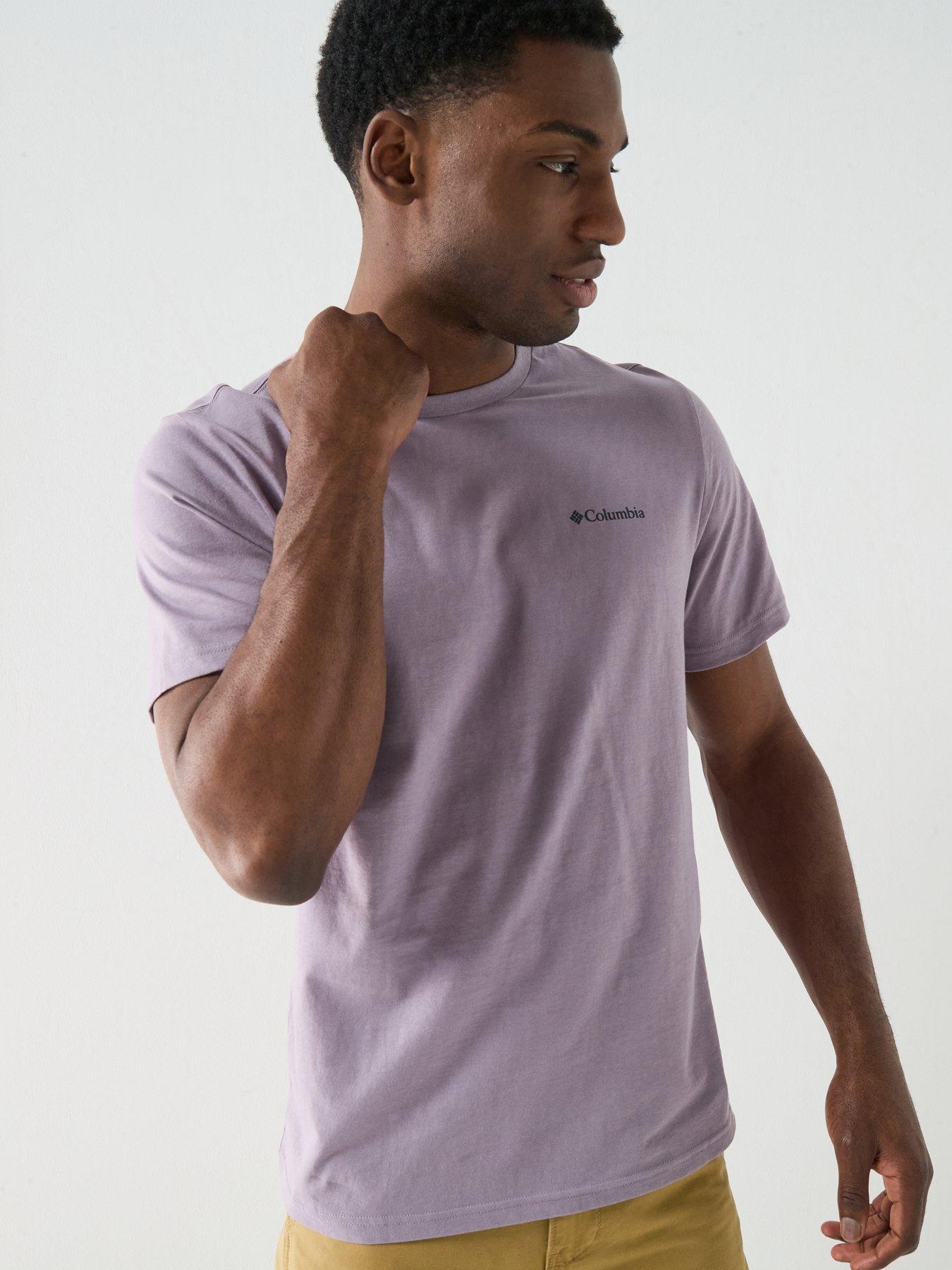 Image 2 of 4 of Columbia Mens Csc Logo Back Tee - Purple