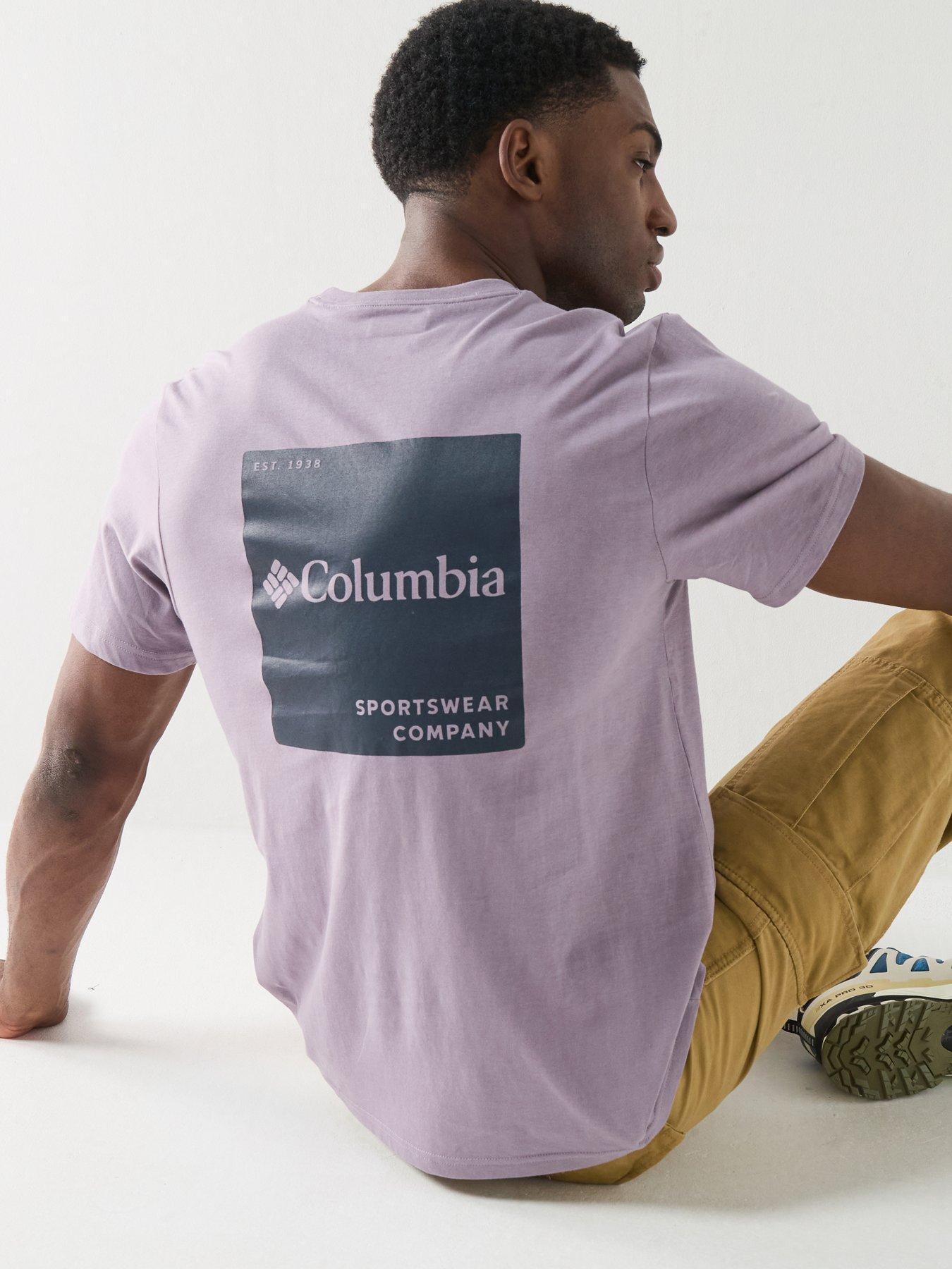 Image 4 of 4 of Columbia Mens Csc Logo Back Tee - Purple