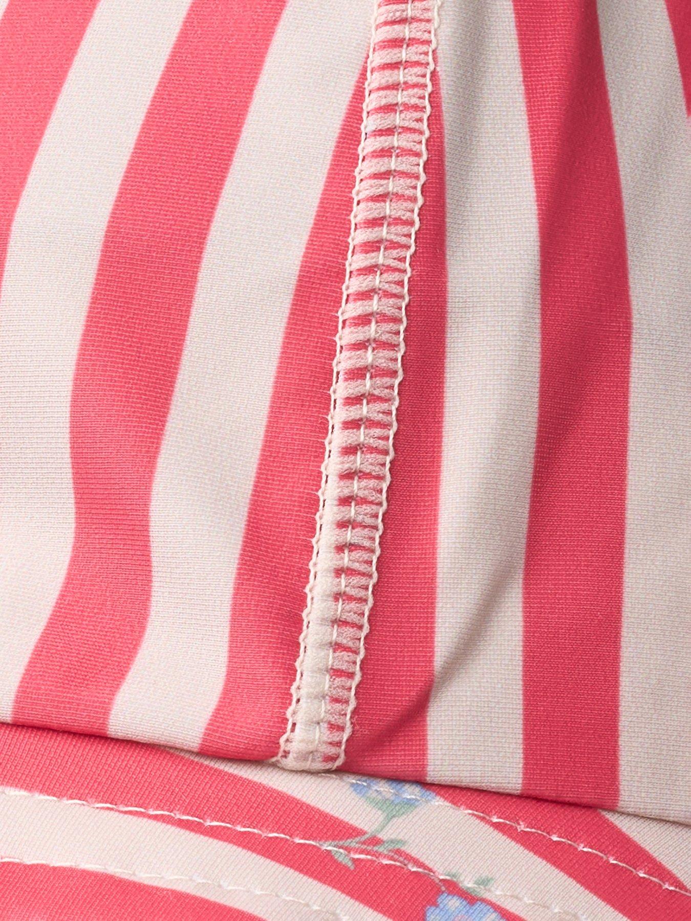 Image 4 of 4 of Wheat Girls Uv Stripe Sunhat - Red