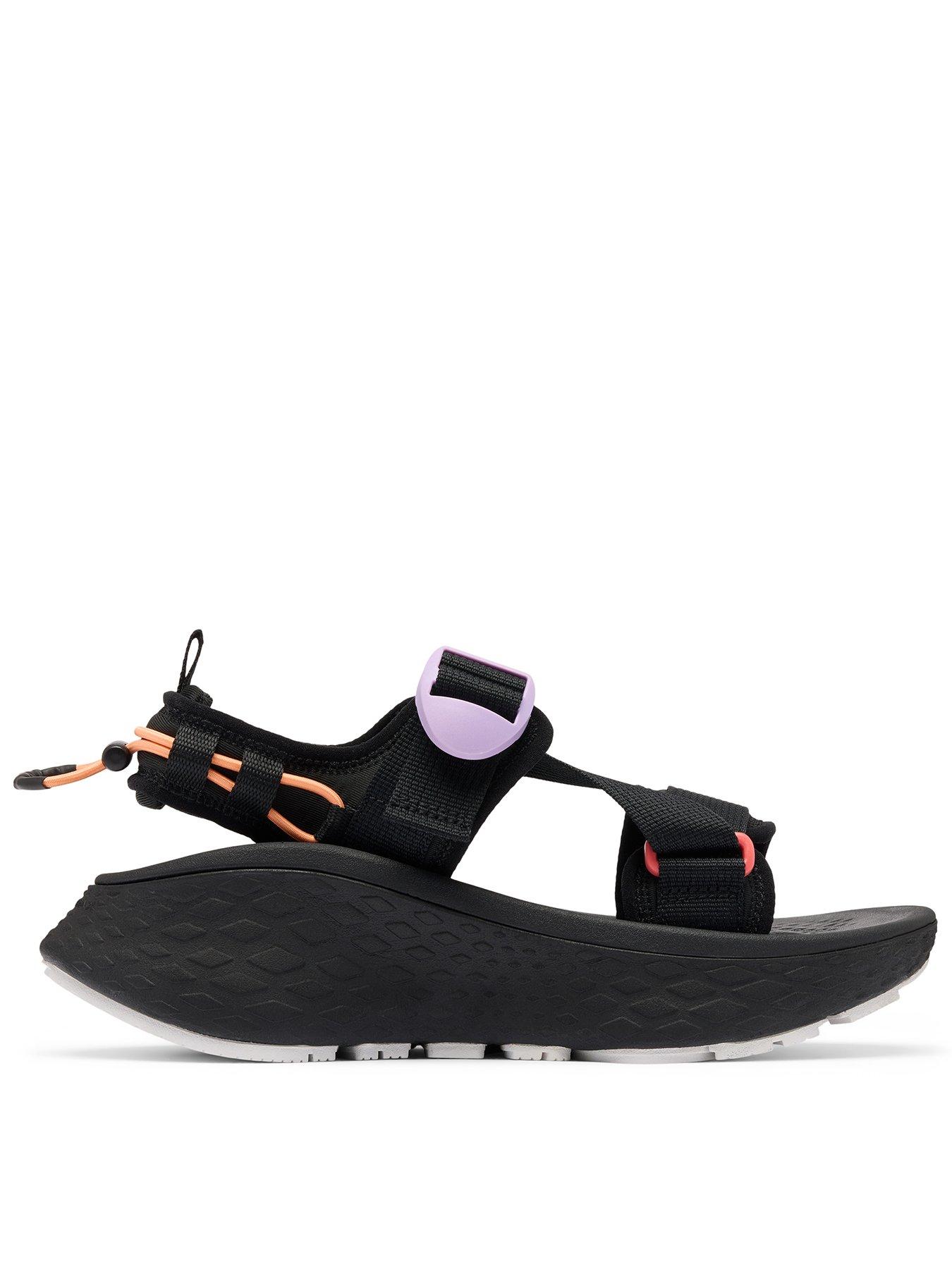 Image 1 of 7 of Columbia Womens Konos Elevate Strap Sandals - Black