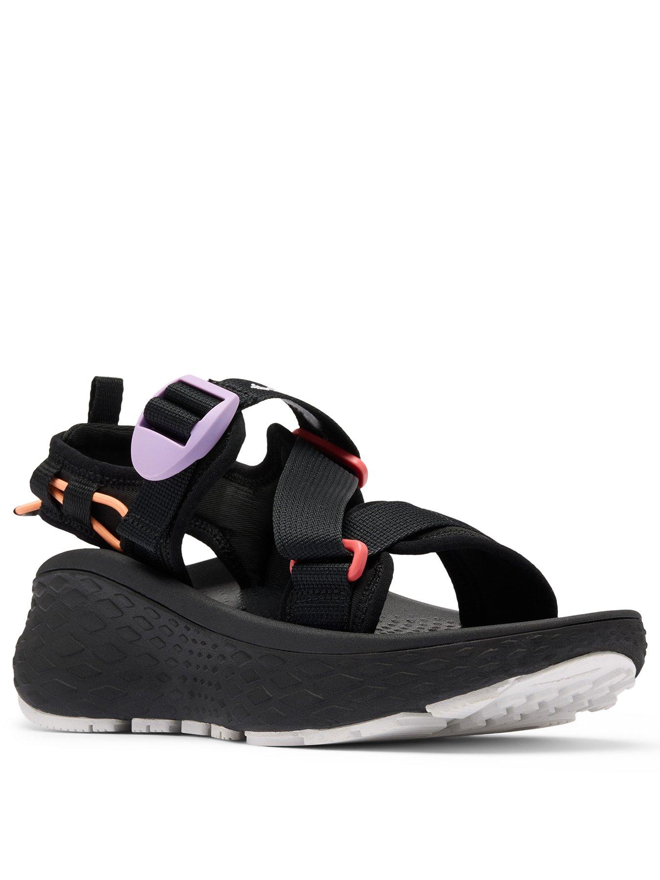 Image 2 of 7 of Columbia Womens Konos Elevate Strap Sandals - Black