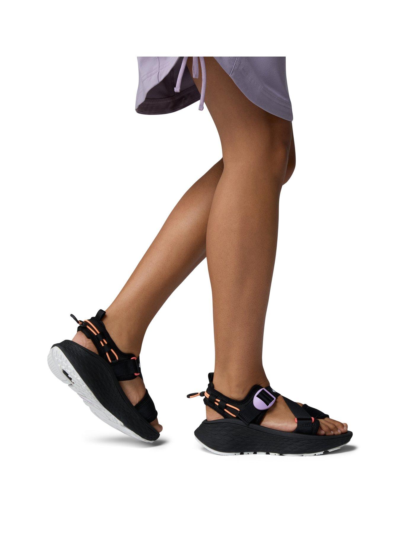 Image 7 of 7 of Columbia Womens Konos Elevate Strap Sandals - Black