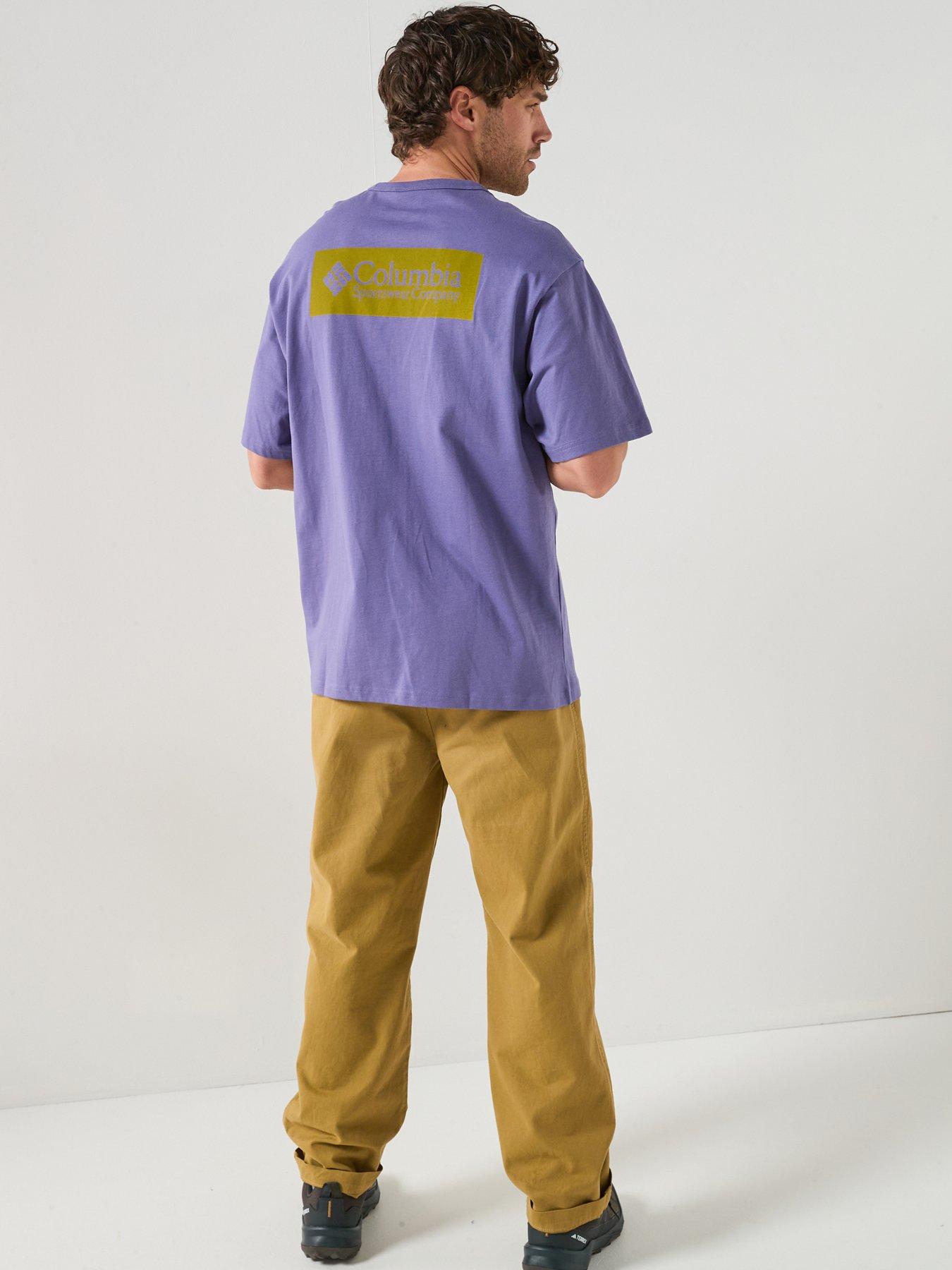 Columbia Mens Heavyweight Iconic T-Shirt - Purple