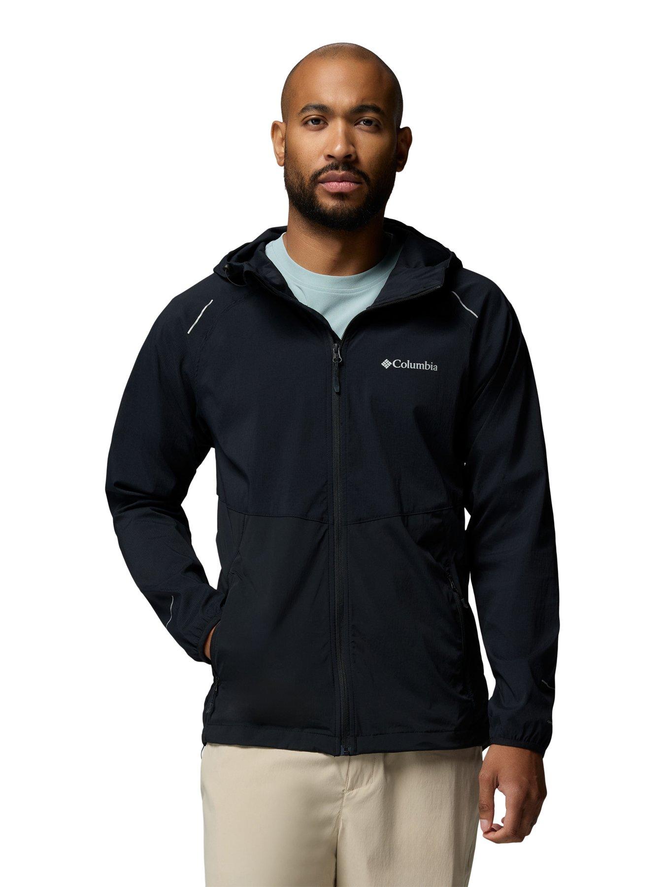 Image 1 of 7 of Columbia Mens Tech Ii Wind Full Zip Jacket - Black