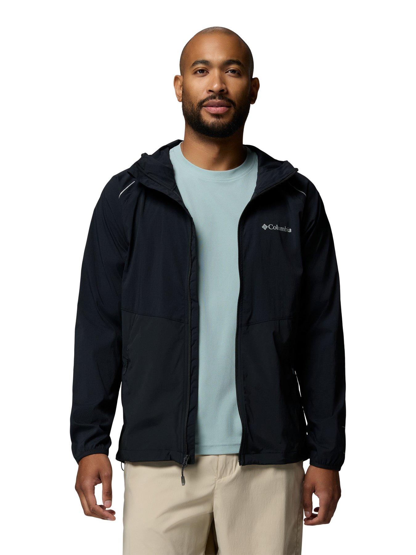 Image 4 of 7 of Columbia Mens Tech Ii Wind Full Zip Jacket - Black