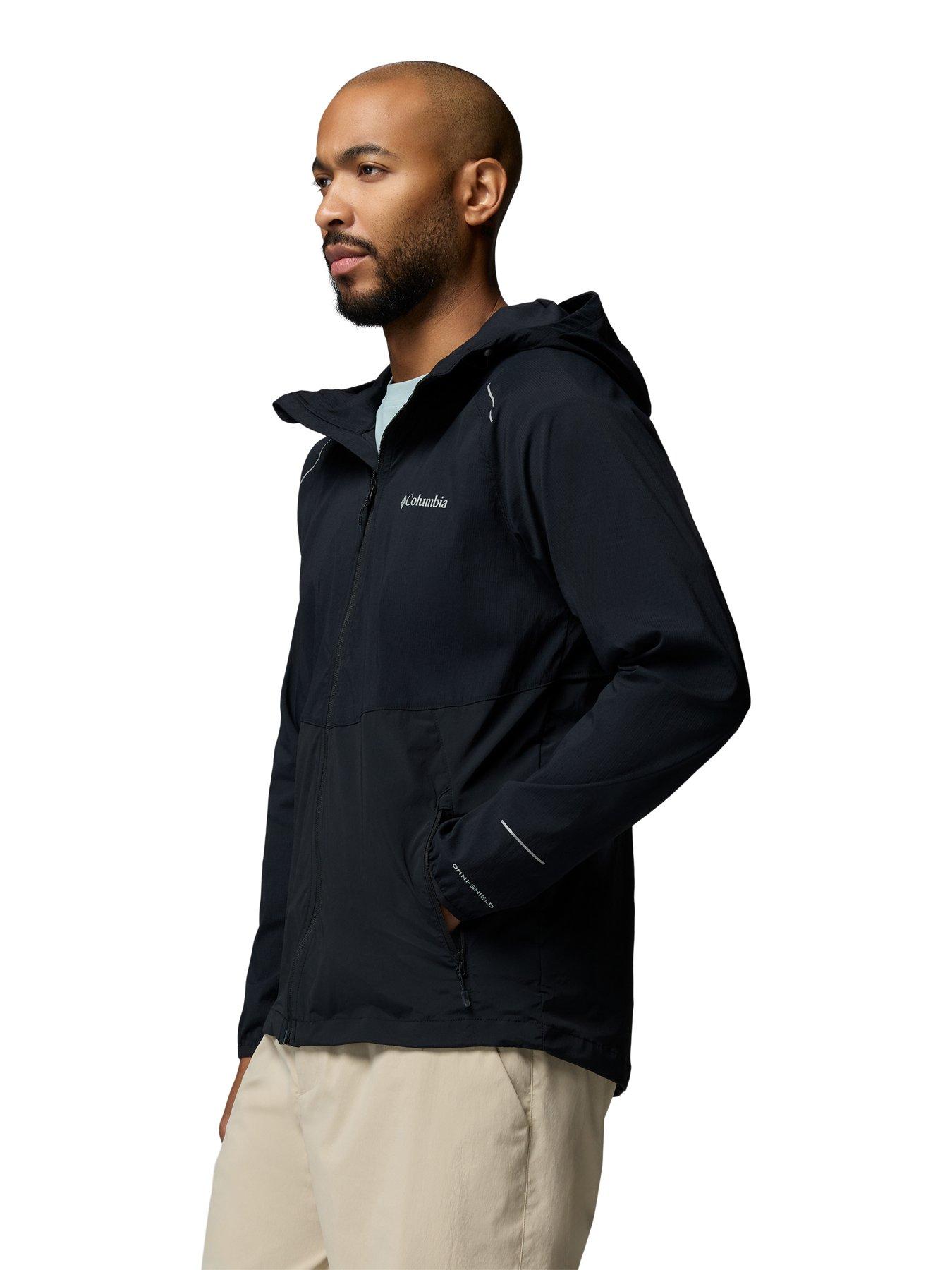 Image 5 of 7 of Columbia Mens Tech Ii Wind Full Zip Jacket - Black