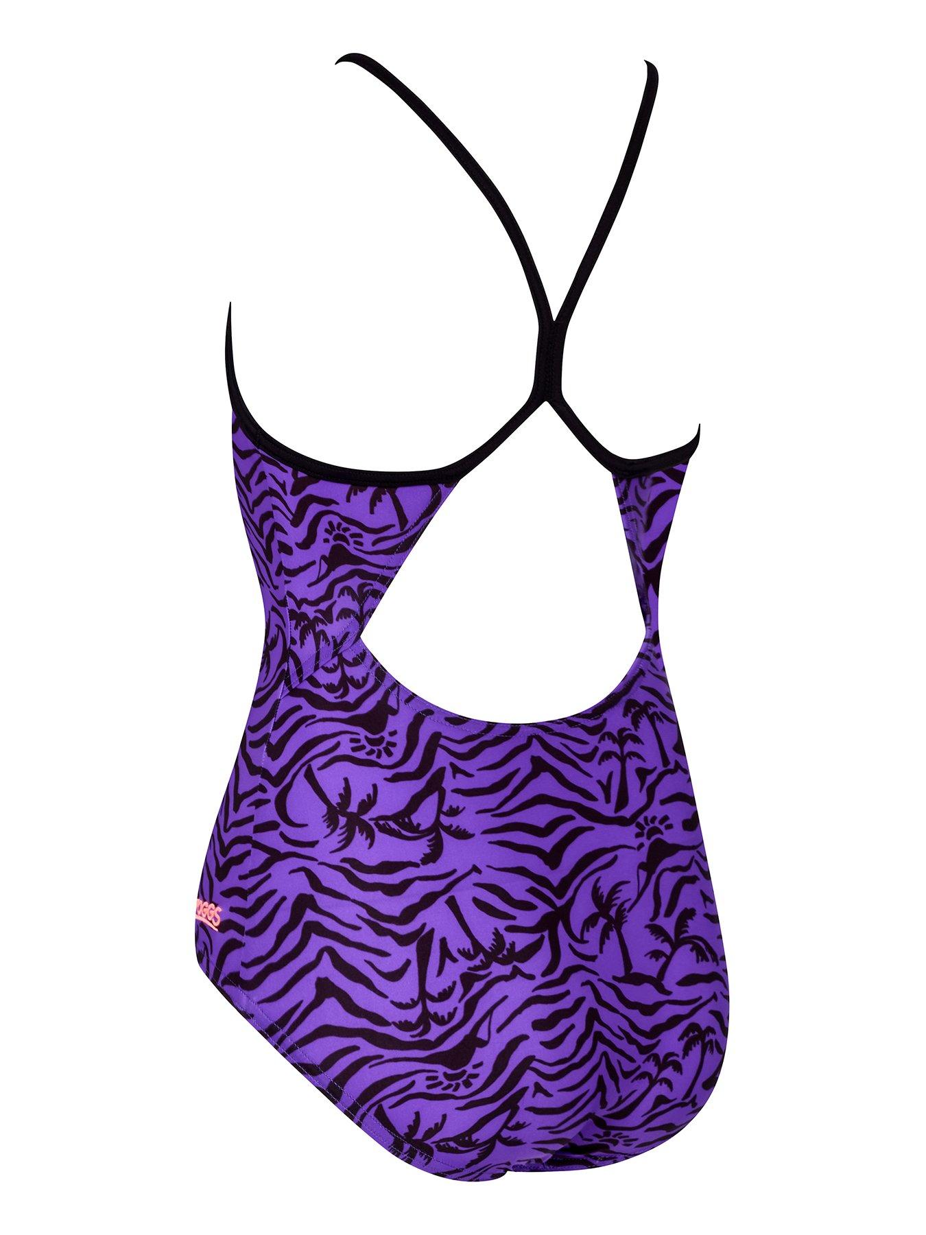  image of zoggs-junior-girls-sprintback-swimsuit-multi