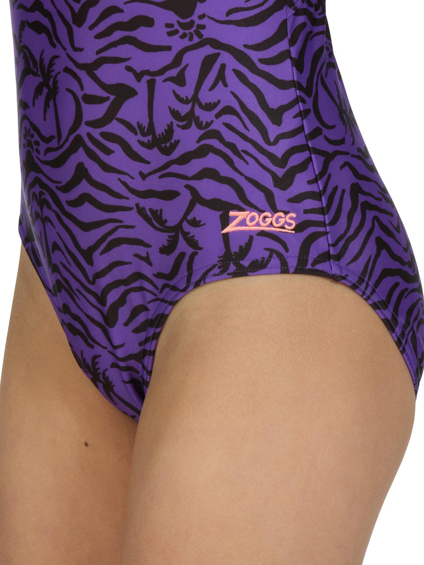  image of zoggs-junior-girls-sprintback-swimsuit-multi