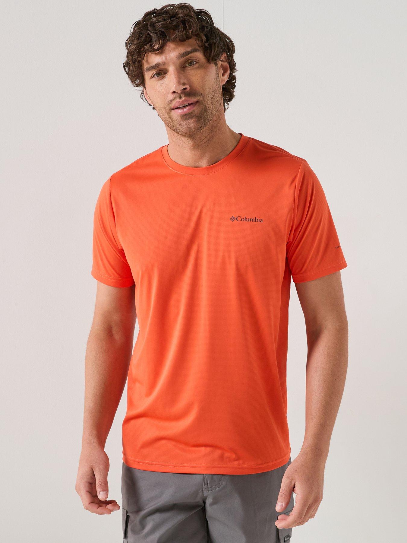 Columbia Mens Hike Crew T-Shirt - Red