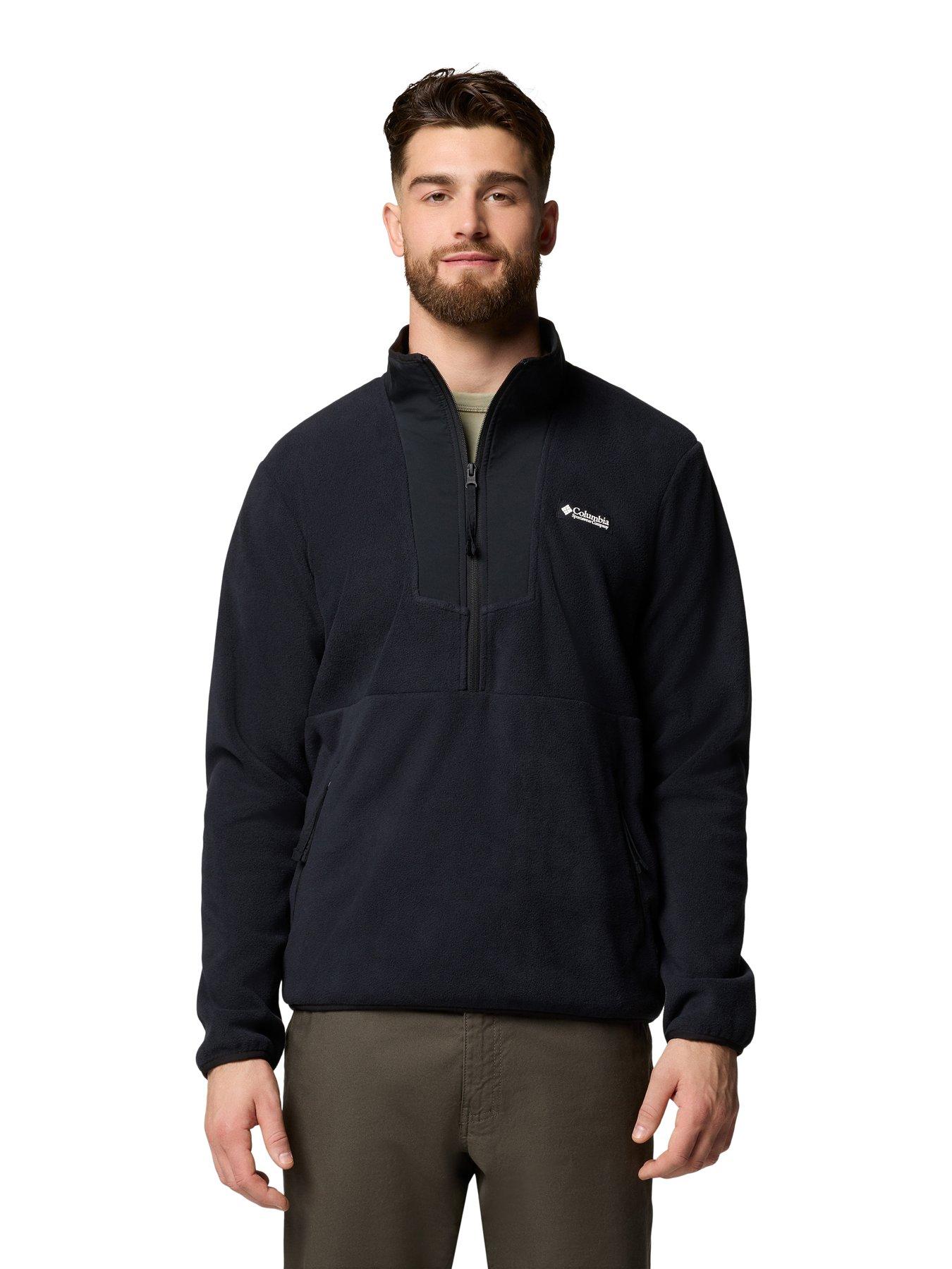 Columbia Mens Sequoia Grove Half Zip Fleece - Black