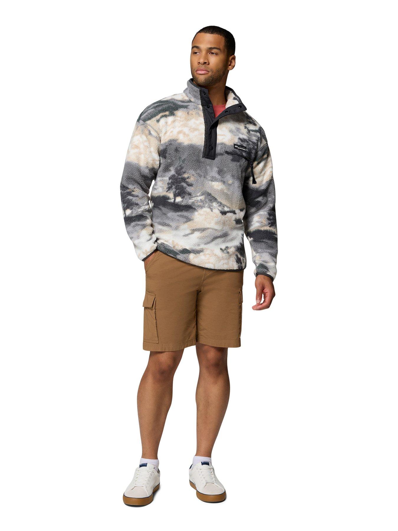 Image 3 of 5 of Columbia Mens Helvetia Ii Printed Half Snap Fleece - Grey