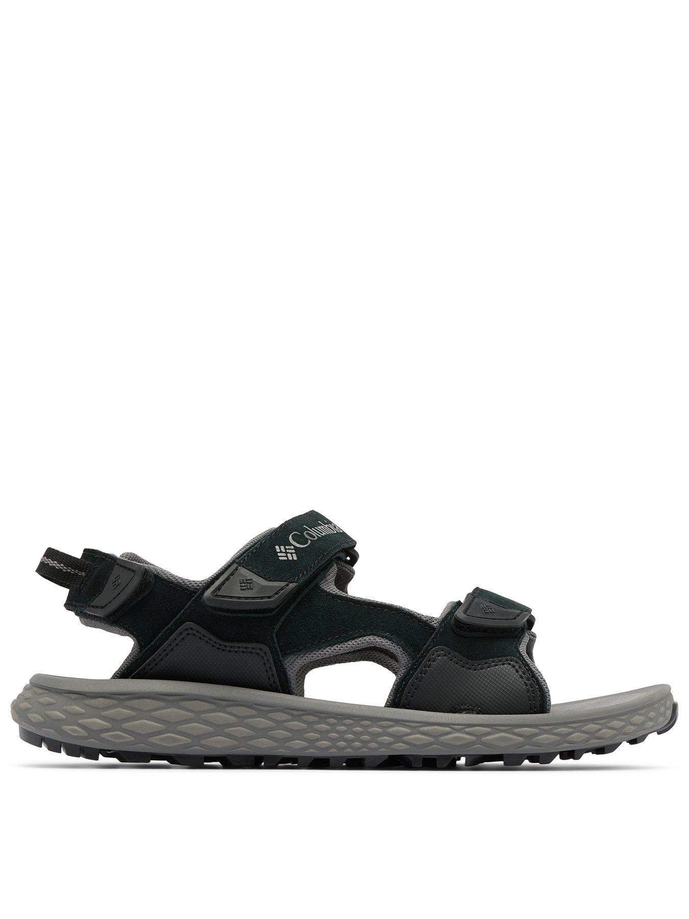 Columbia Mens Konos Hiker 3 Strap Sandals - Black