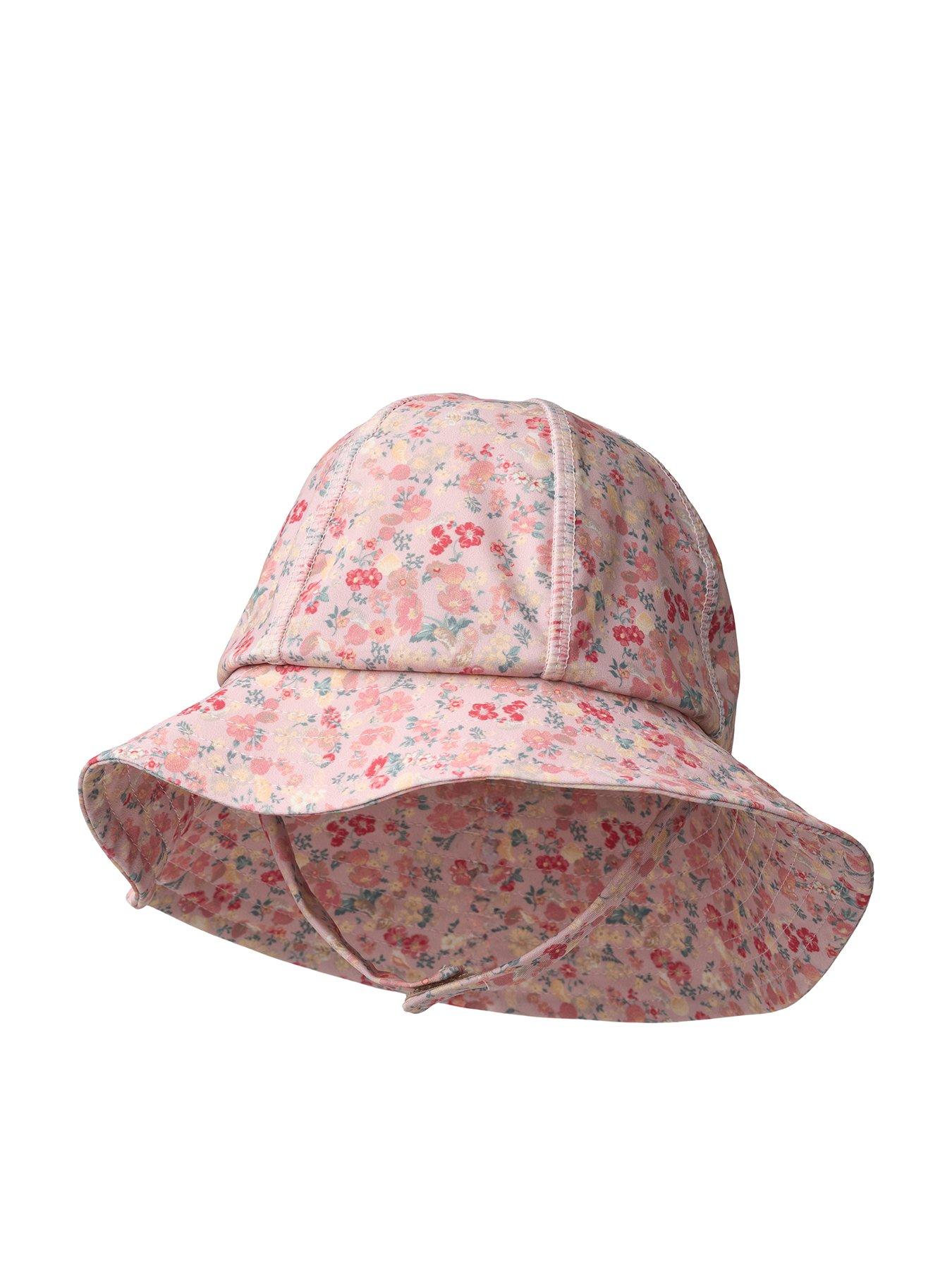Wheat Baby Girls Uv Floral Sunhat - Pink