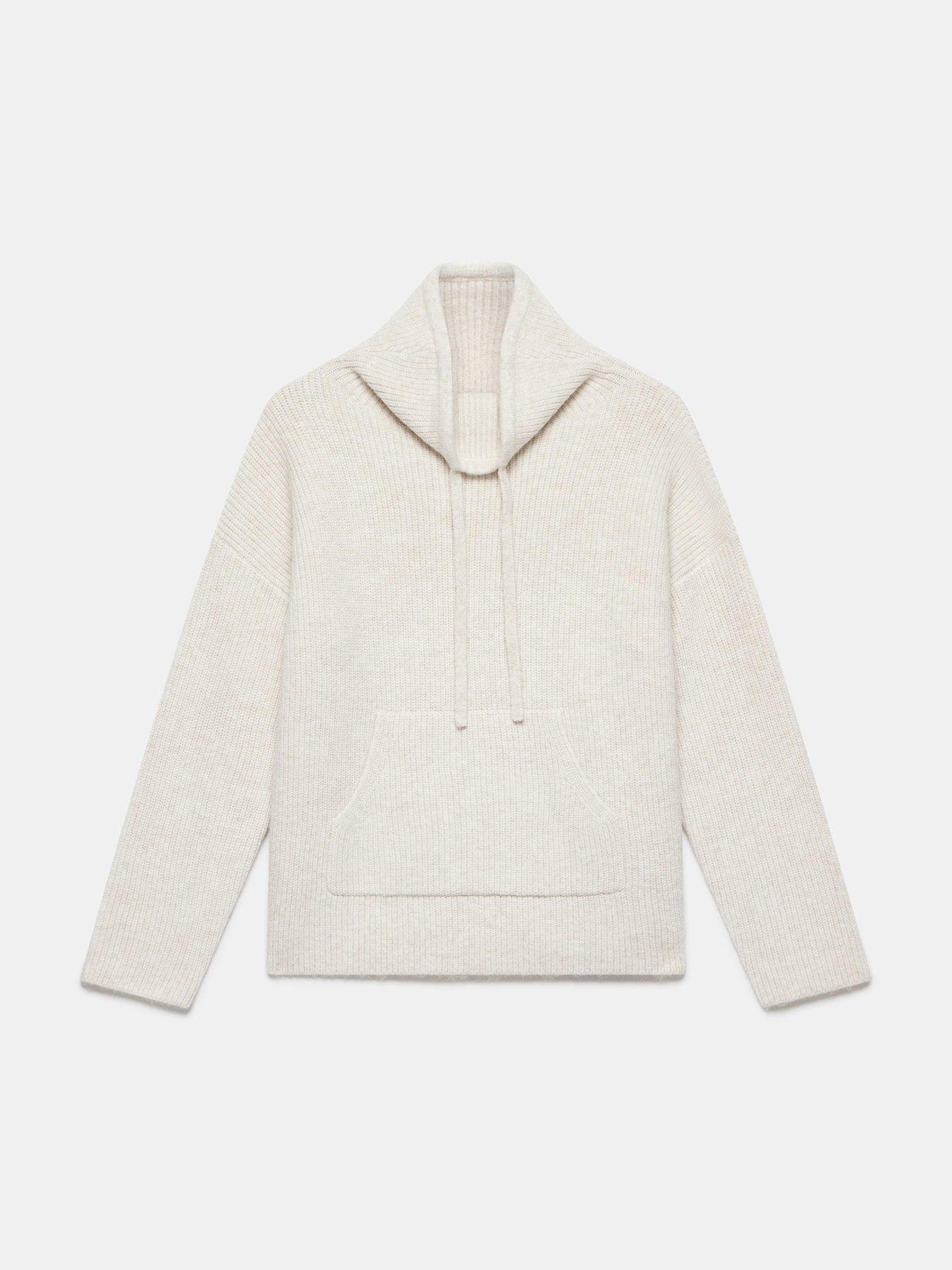  image of mint-velvet-snood-knit-jumpernbsp--cream