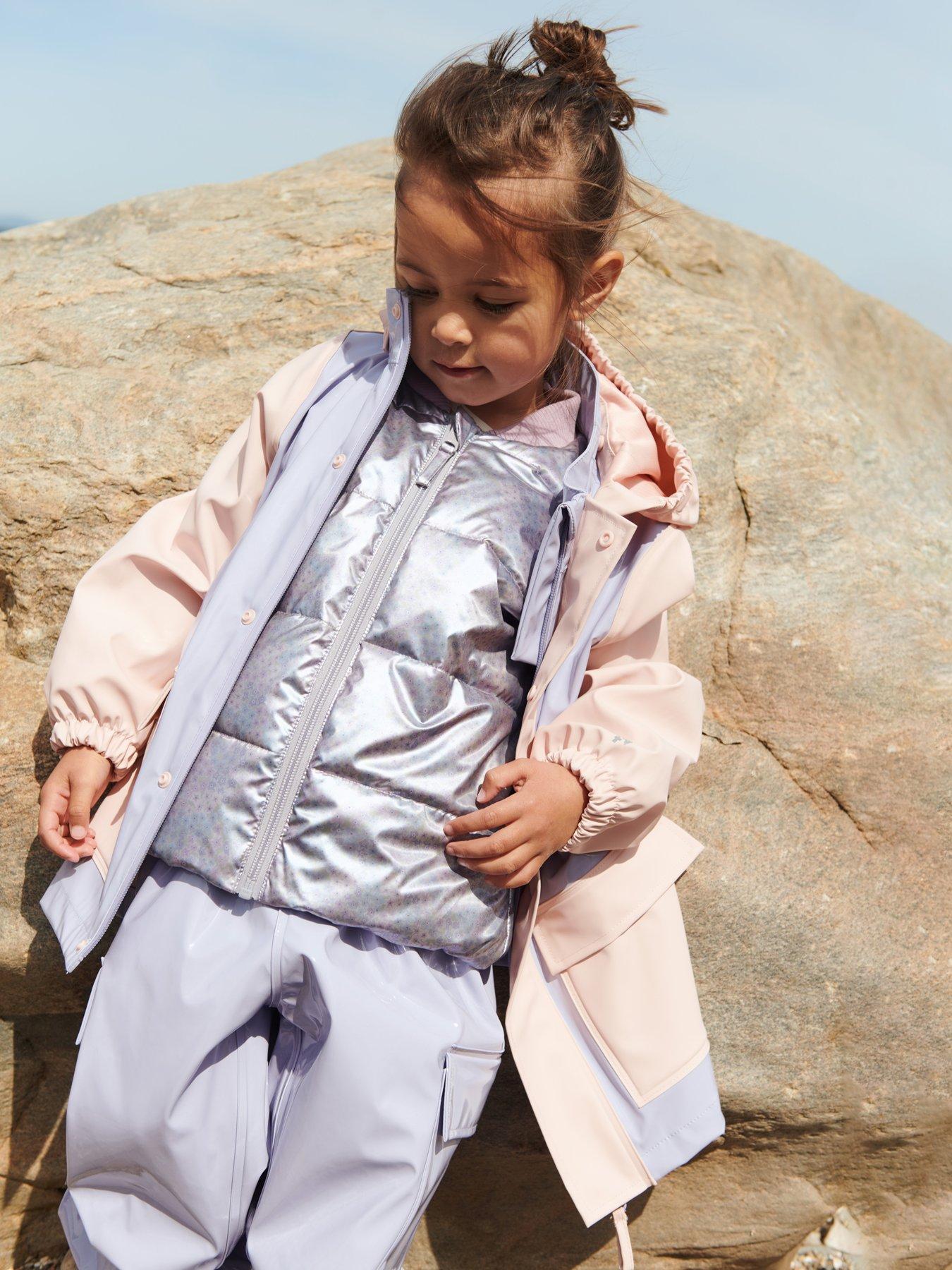Wheat Girls Colourblock Rain Jacket - Multi