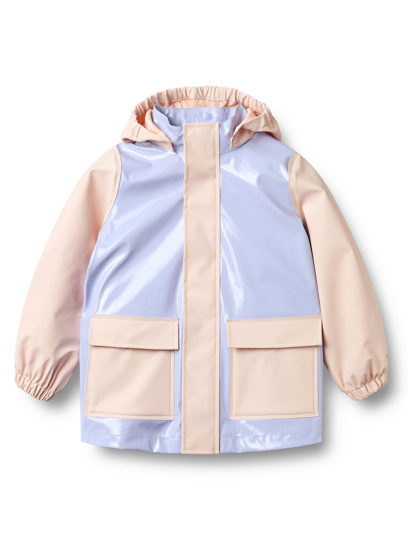 Image 2 of 6 of Wheat Girls Colourblock Rain Jacket - Multi