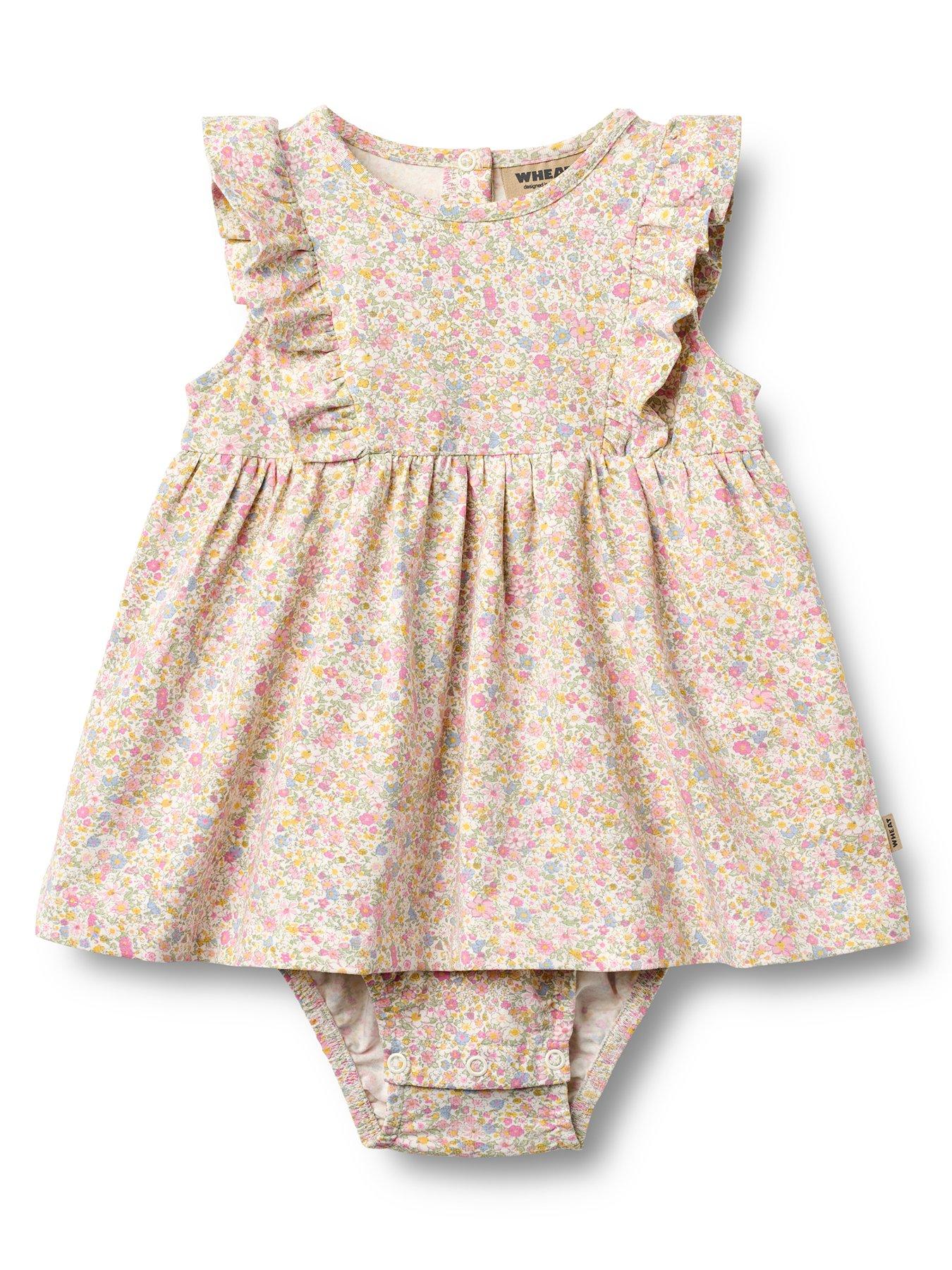 Wheat Baby Girls Vianna Jersey Body Dress - Pink