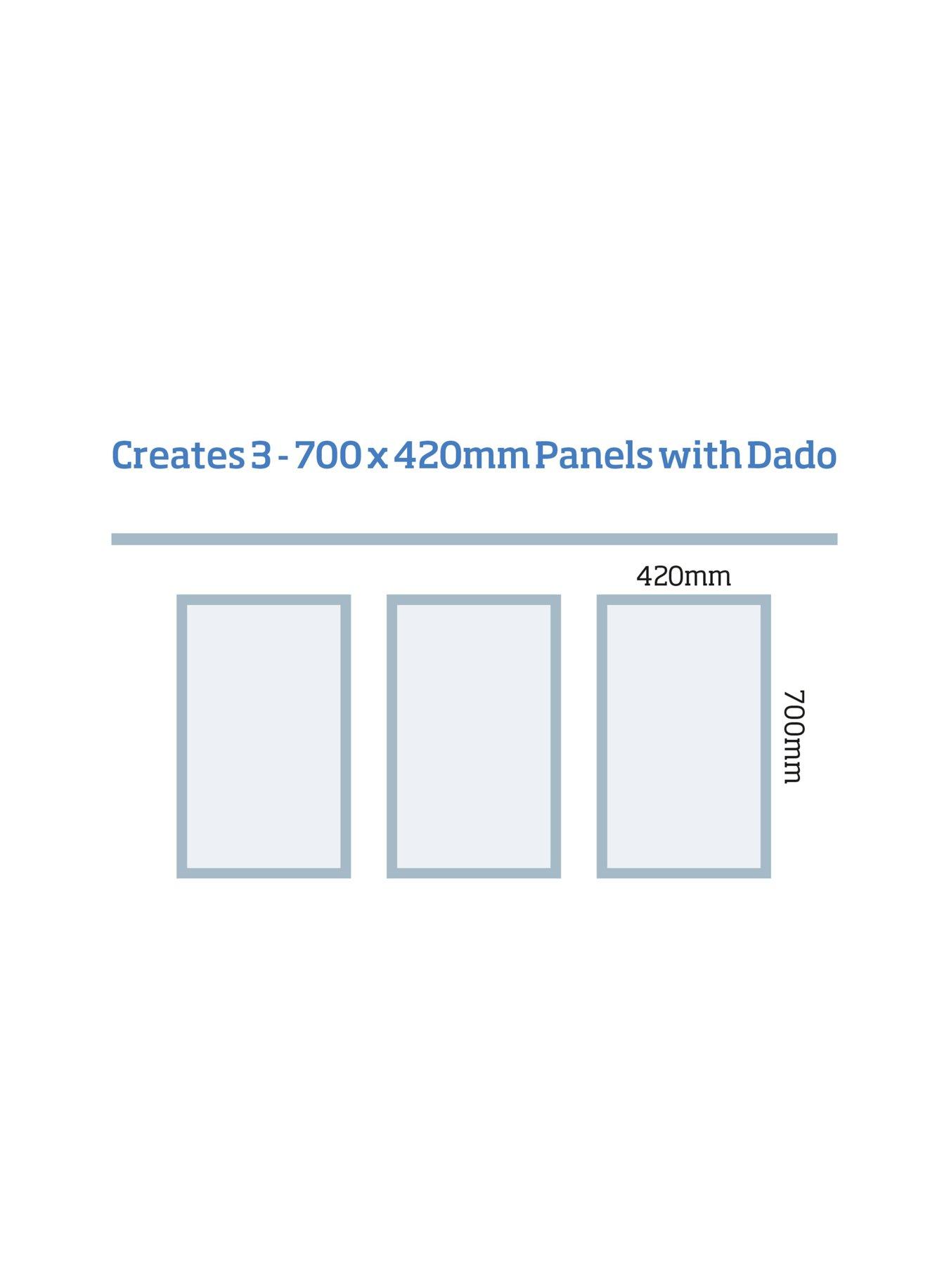  image of cheshire-mouldings-wall-kit-ready-primed-700-x-420-with-1800-dado