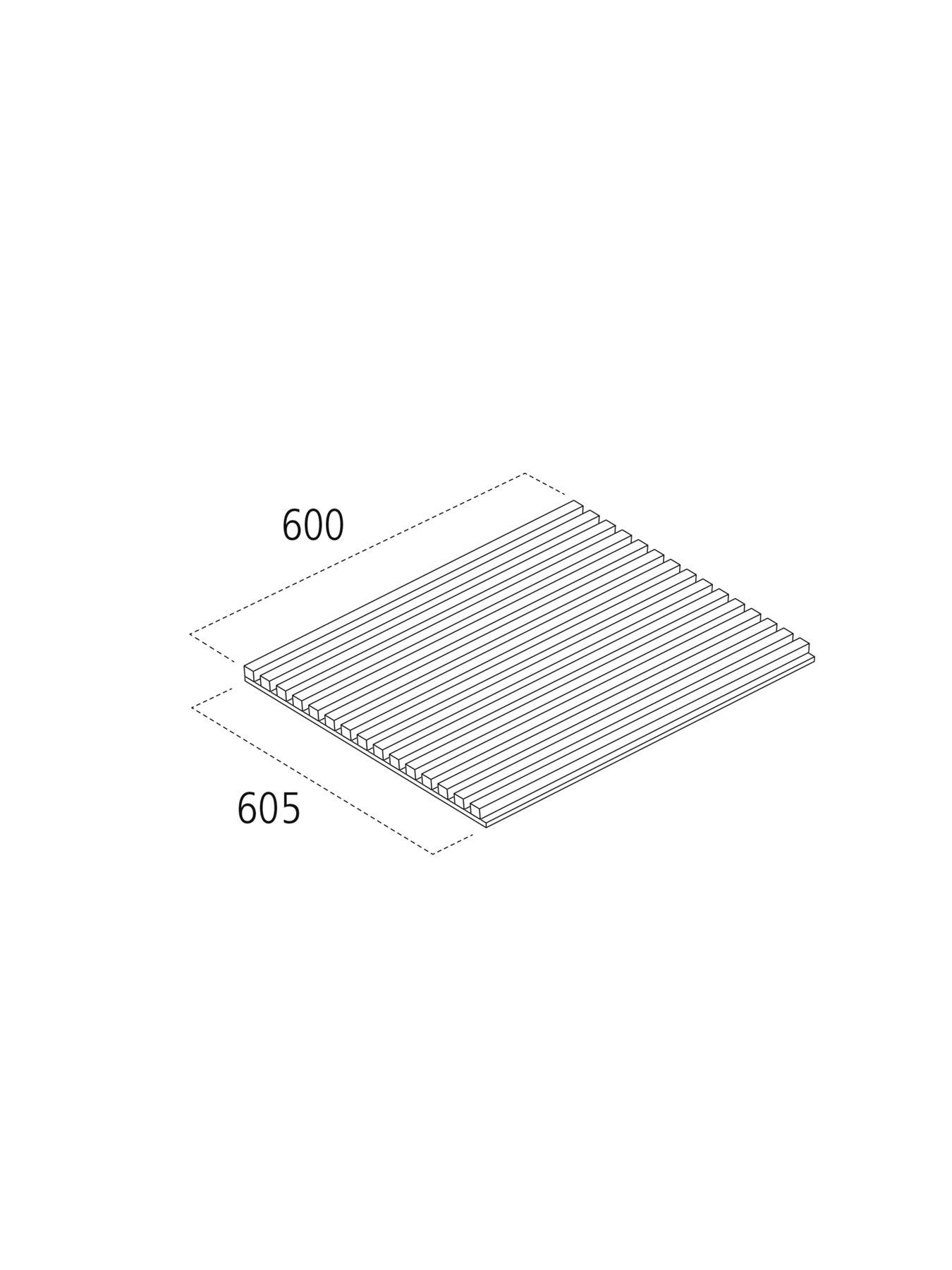  image of cheshire-mouldings-grey-acoustic-slat-square-wall-panel