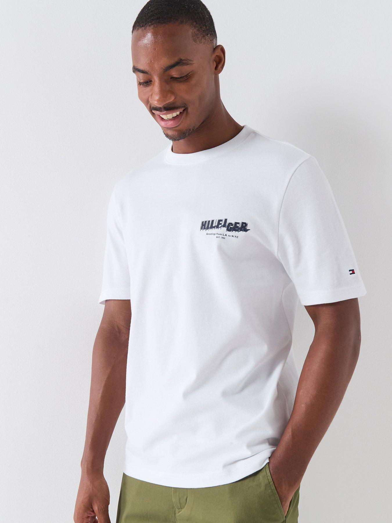 Tommy Hilfiger Sign Back Photo Print T-Shirt - White