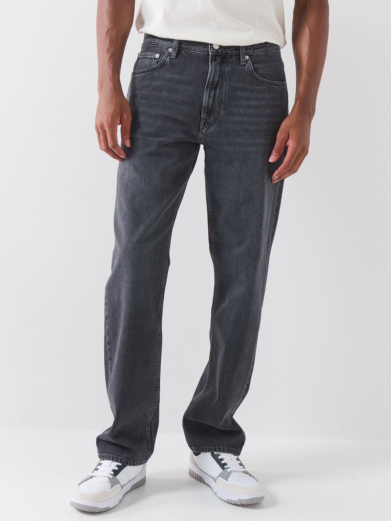  image of tommy-hilfiger-dover-regular-straight-fit-jeans-black