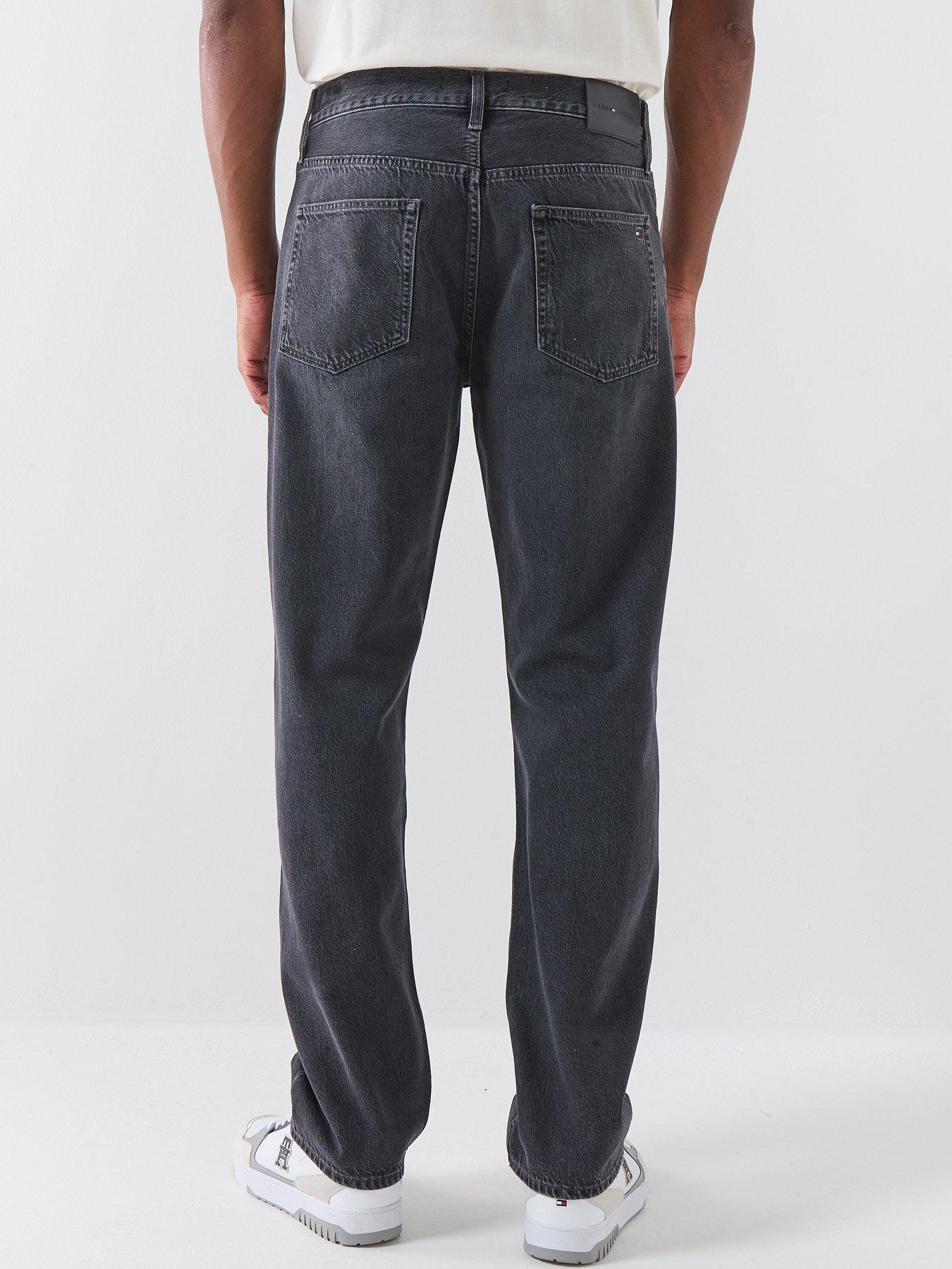  image of tommy-hilfiger-dover-regular-straight-fit-jeans-black