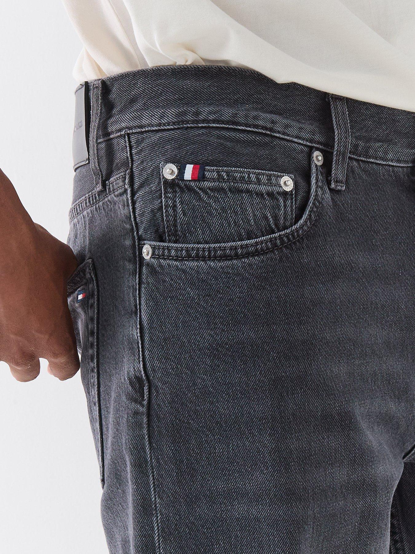  image of tommy-hilfiger-dover-regular-straight-fit-jeans-black