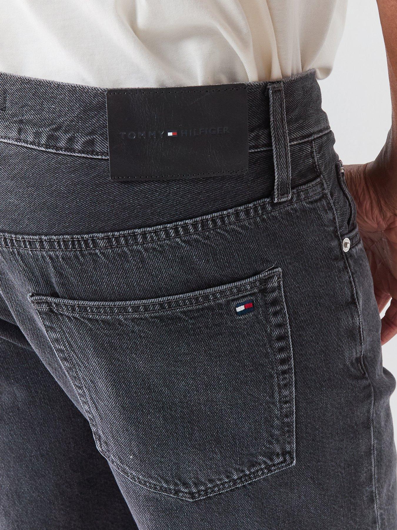  image of tommy-hilfiger-dover-regular-straight-fit-jeans-black