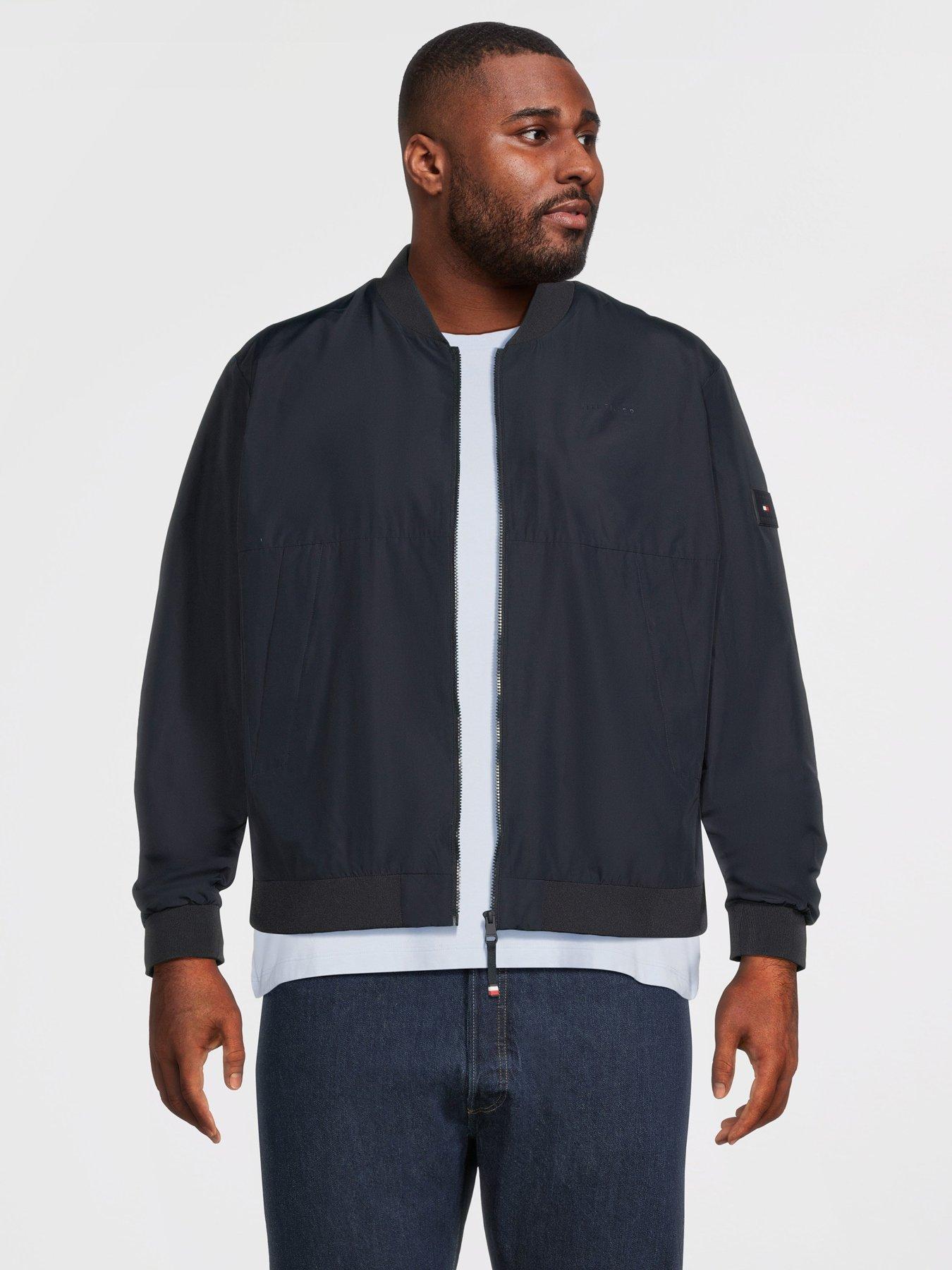 Tommy Hilfiger Big  &  Tall Branded Bomber - Navy