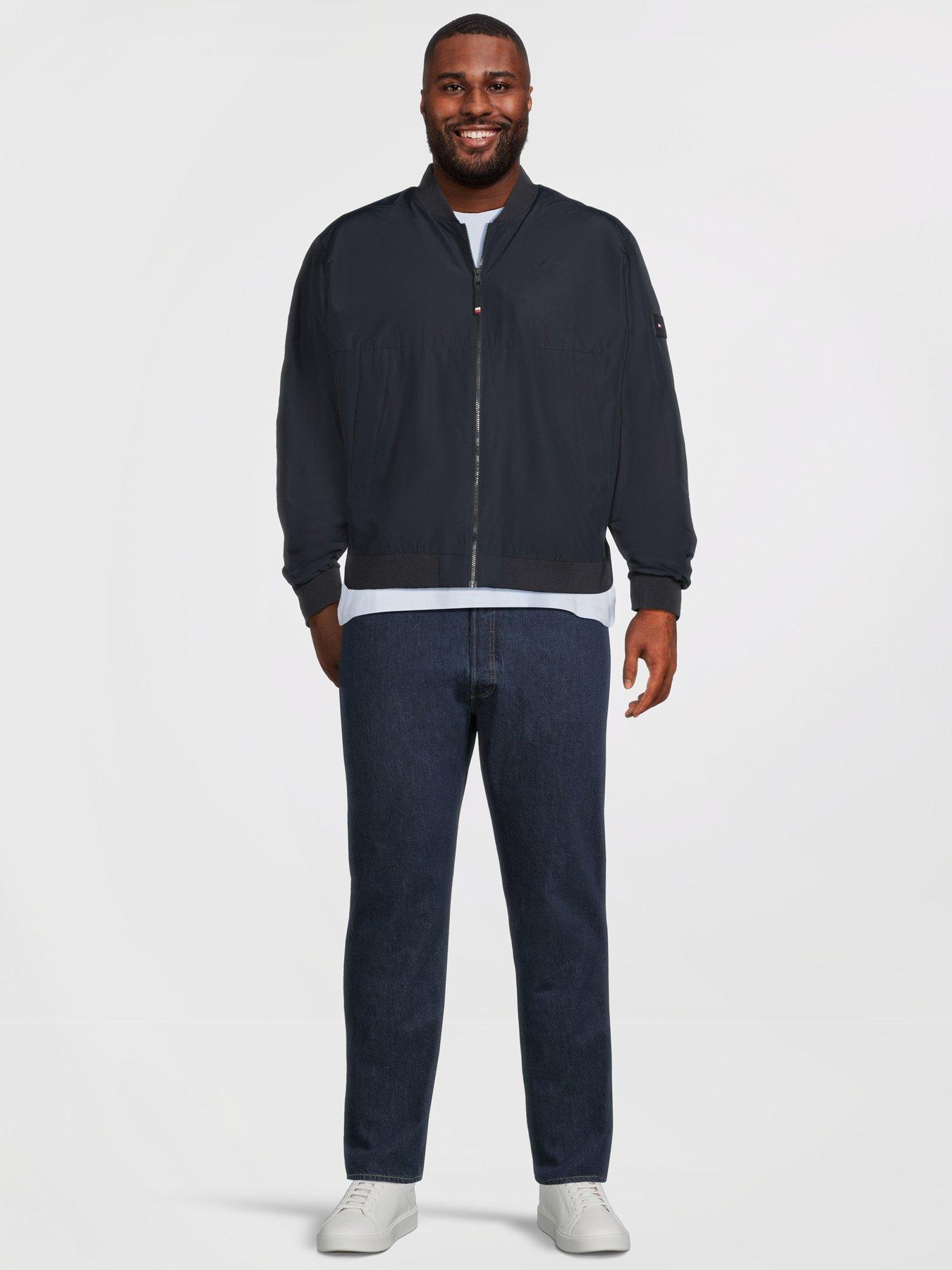 Image 3 of 5 of Tommy Hilfiger Big &amp; Tall Branded Bomber - Navy