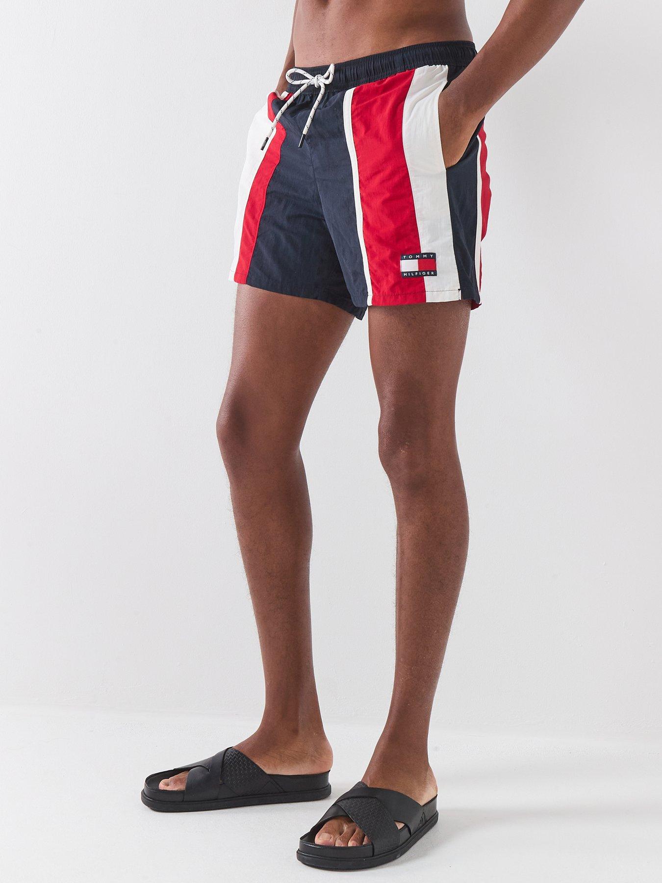 Tommy Hilfiger Tommy Hilfiger Heritage Cut  &  Sew Badge Medium Swim Shorts - Navy