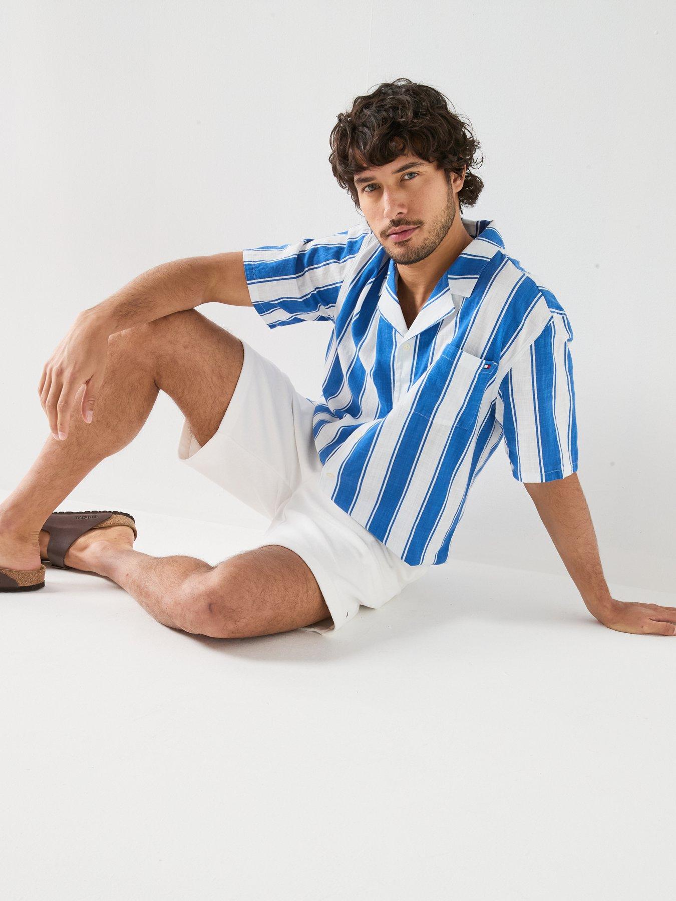 Image 3 of 5 of Tommy Hilfiger Towelling Sweat Shorts - White