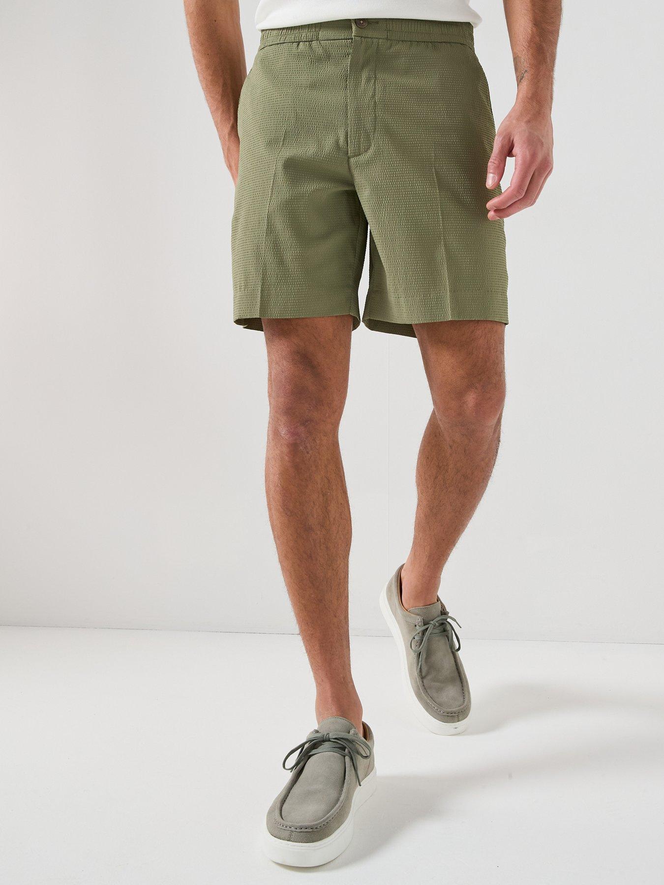 Calvin Klein Seersucker Shorts - Green