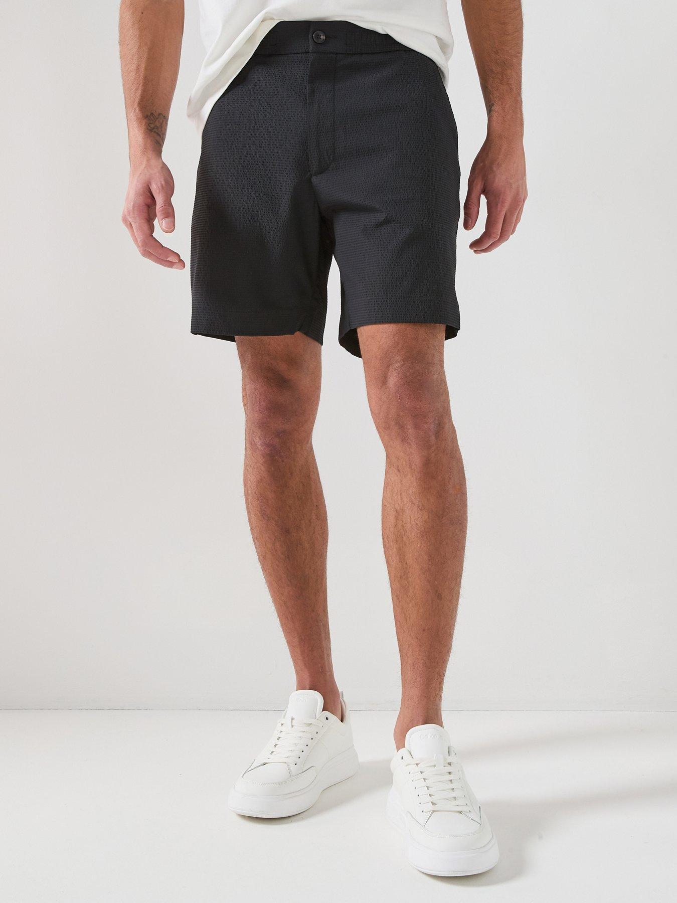 calvin-klein-seersucker-shorts-black