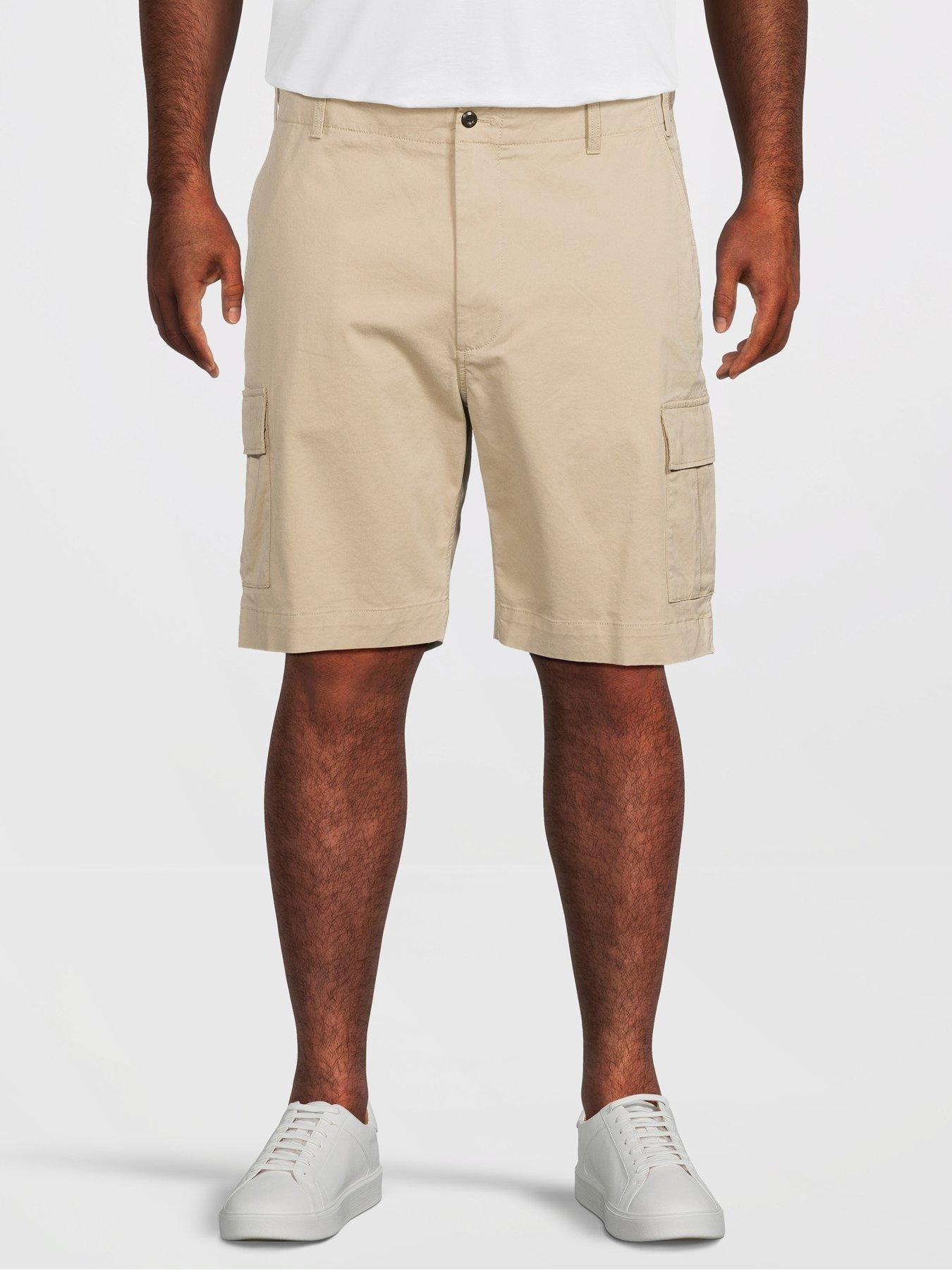 tommy-hilfiger-big-amp-tall-river-essential-twill-cargo-shorts-beige