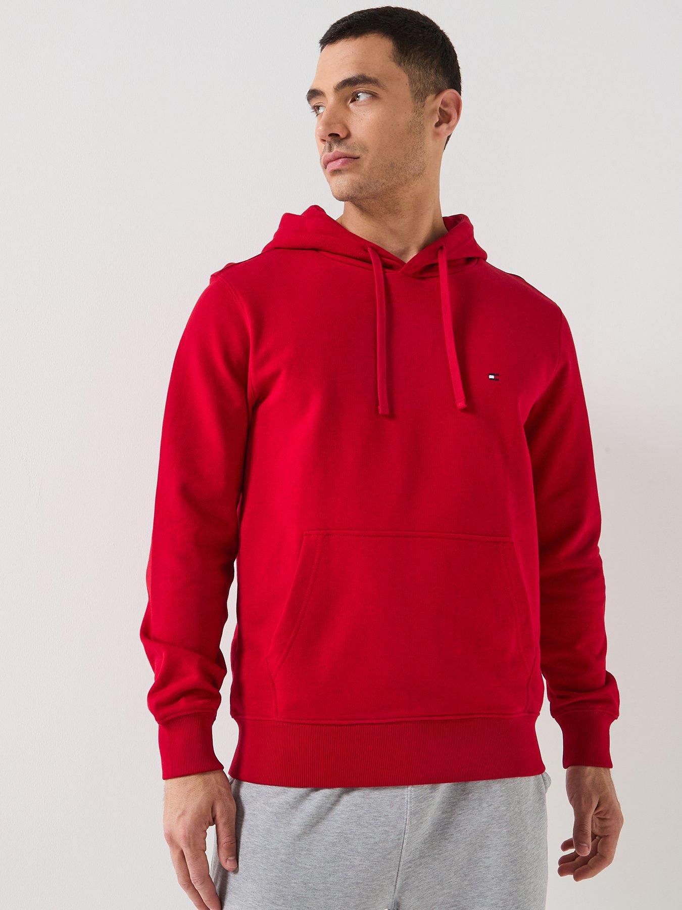 tommy-hilfiger-essential-terry-hoodie-red