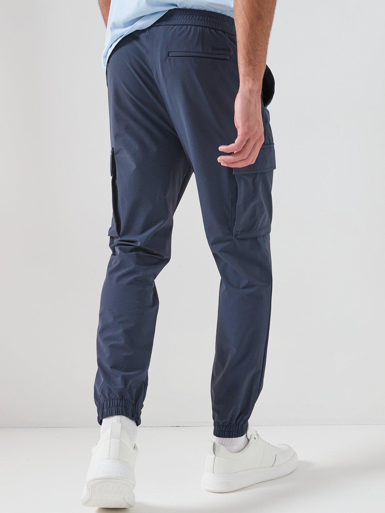 Image 2 of 6 of Calvin Klein Tech Dobby Cargo Pants - Blue