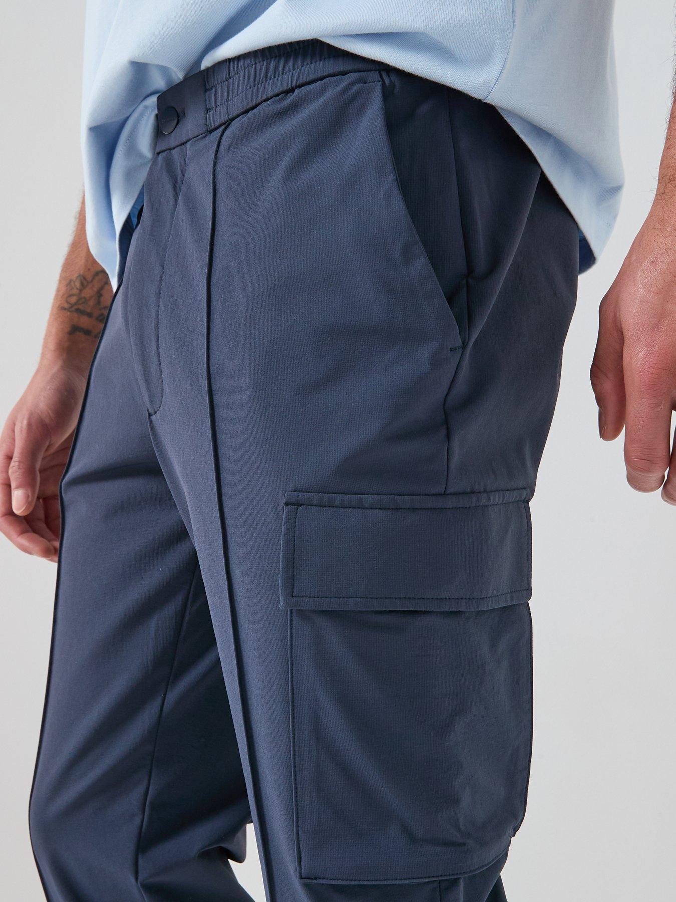 Image 5 of 6 of Calvin Klein Tech Dobby Cargo Pants - Blue