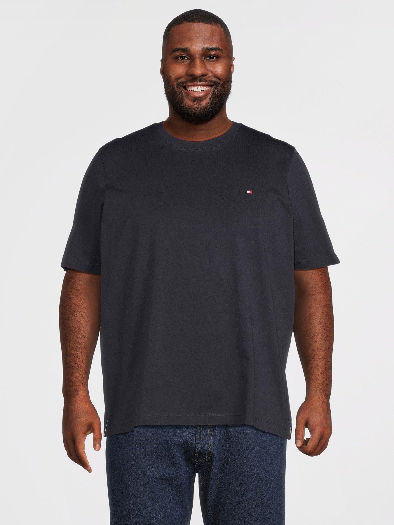 Tommy Hilfiger Big  &  Tall Global Stripe T-Shirt - Navy