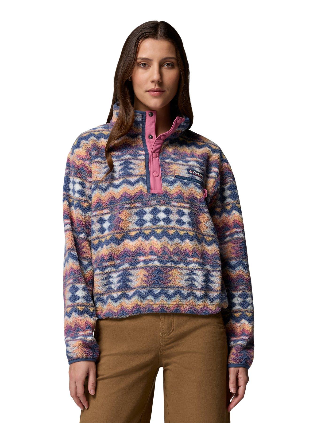 columbia-womens-helvetia-ii-printed-cropped-half-snap-fleece-beige